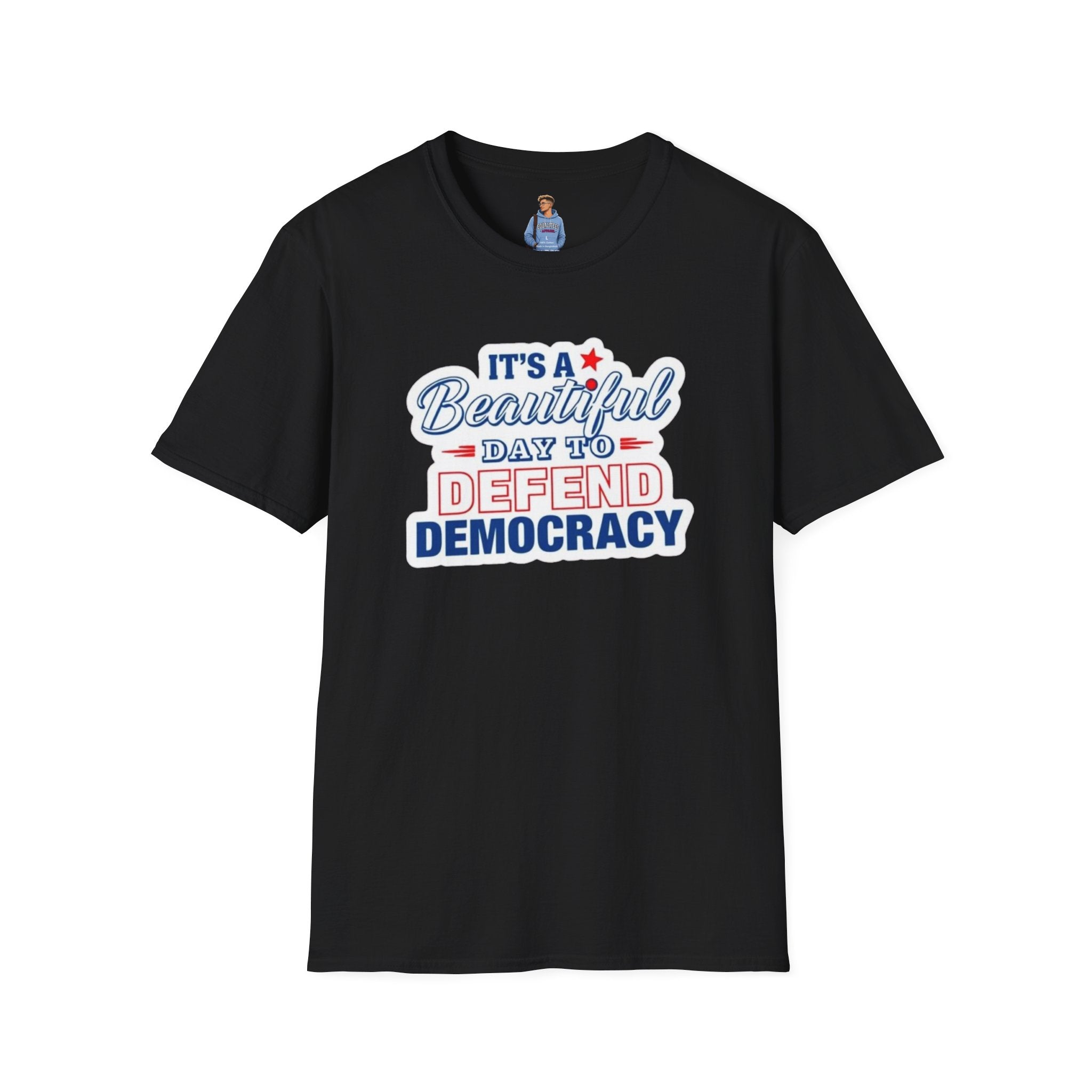 Camiseta unisex suave "Defend Democracy": perfecta para el activismo y el uso diario.