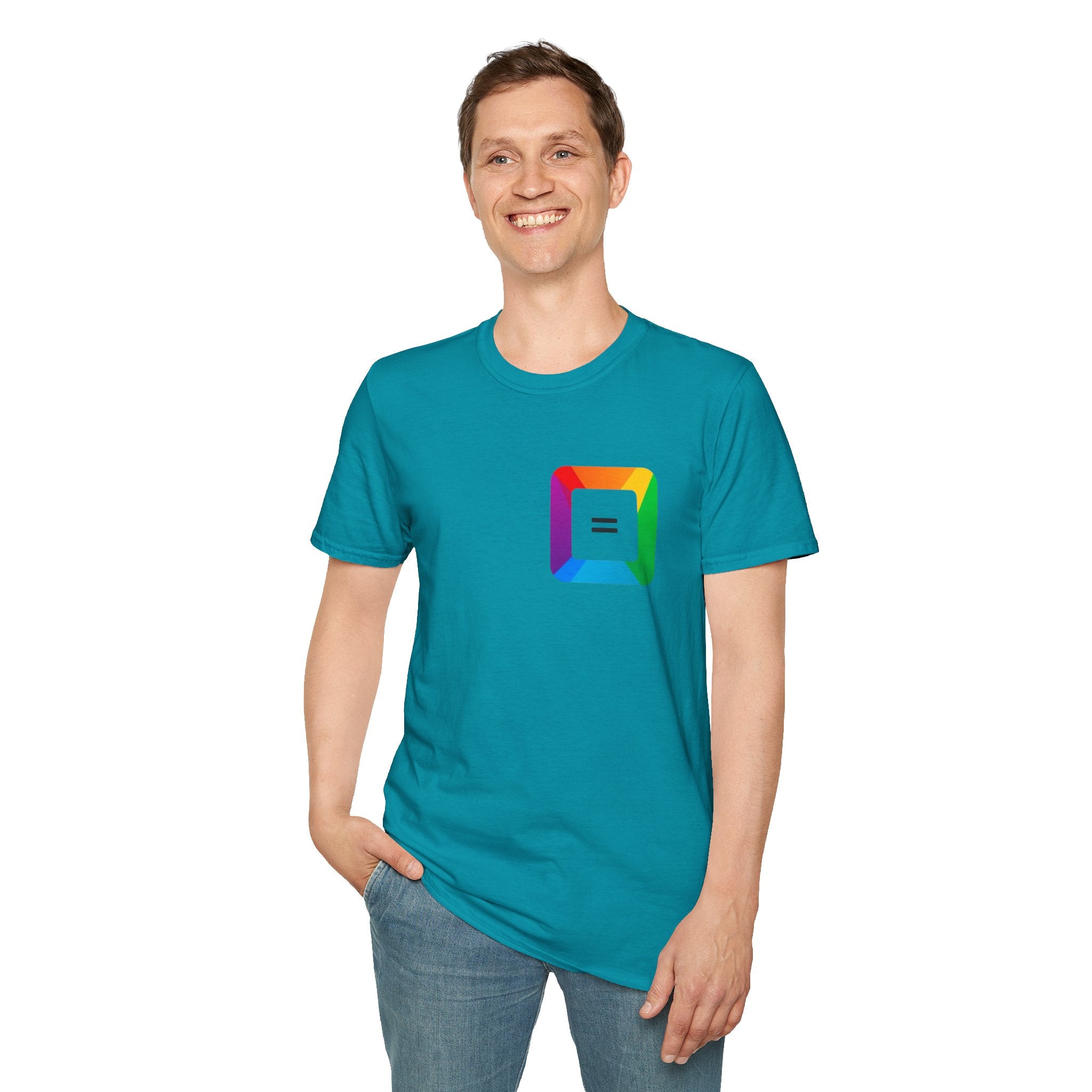Pride-Theme Unisex Softstyle T-Shirt - "True freedom is Equality for ALL"