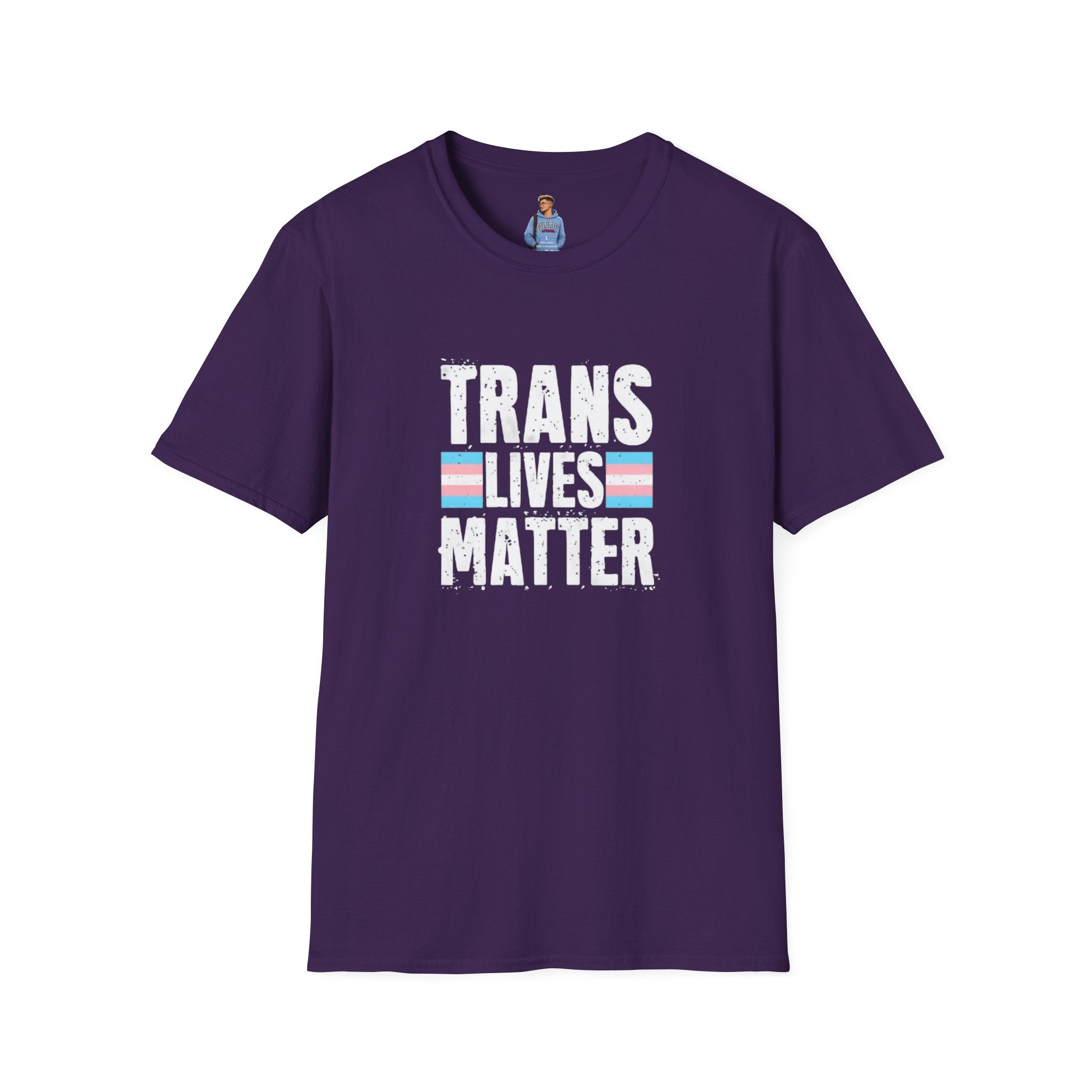 Camiseta unisex de estilo suave Trans Lives Matter: apoya los derechos LGBTQ+