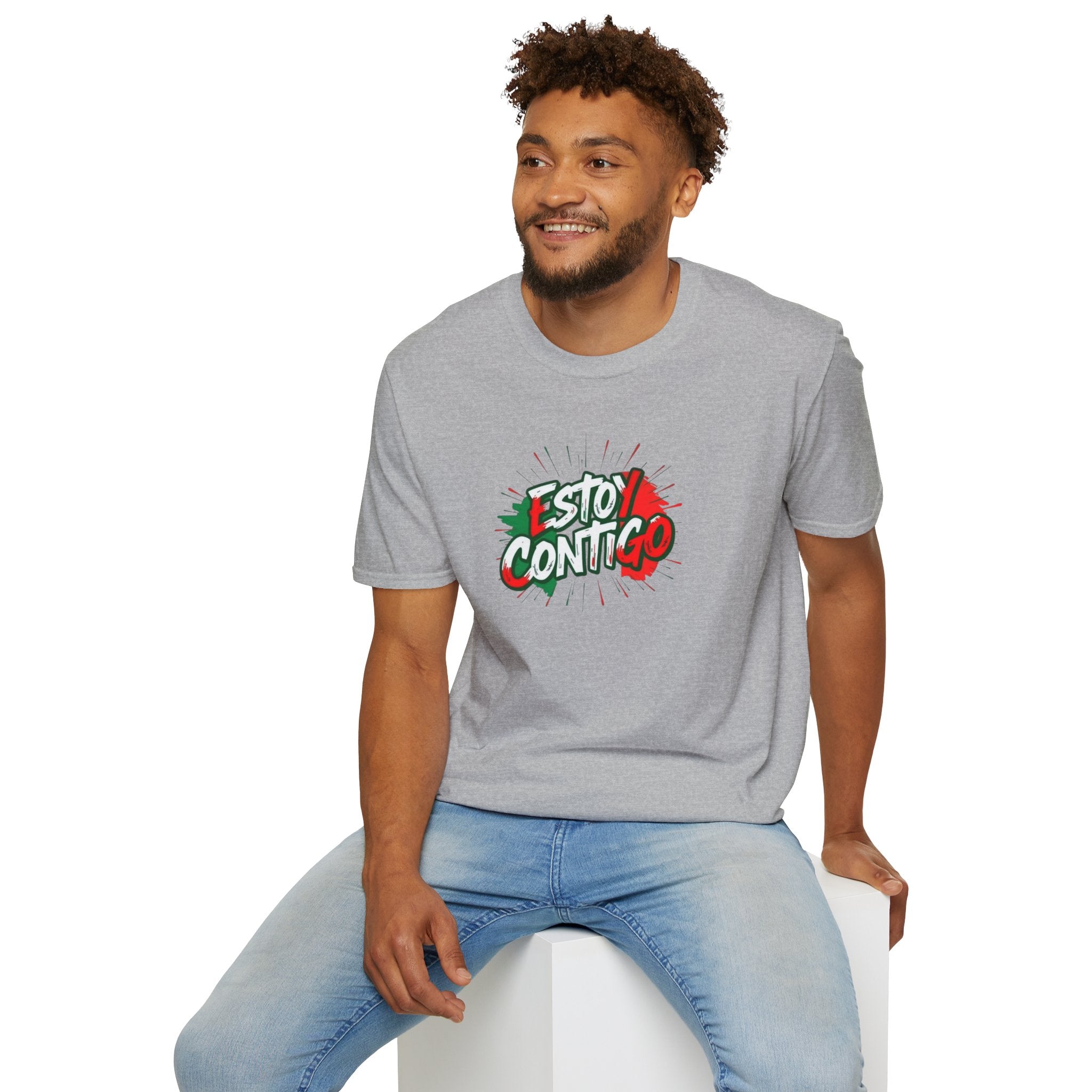 Estoy Contigo (I Am With You) Los inmigrantes hacen grande a Estados Unidos Camiseta unisex de estilo suave Camiseta clásica de protesta