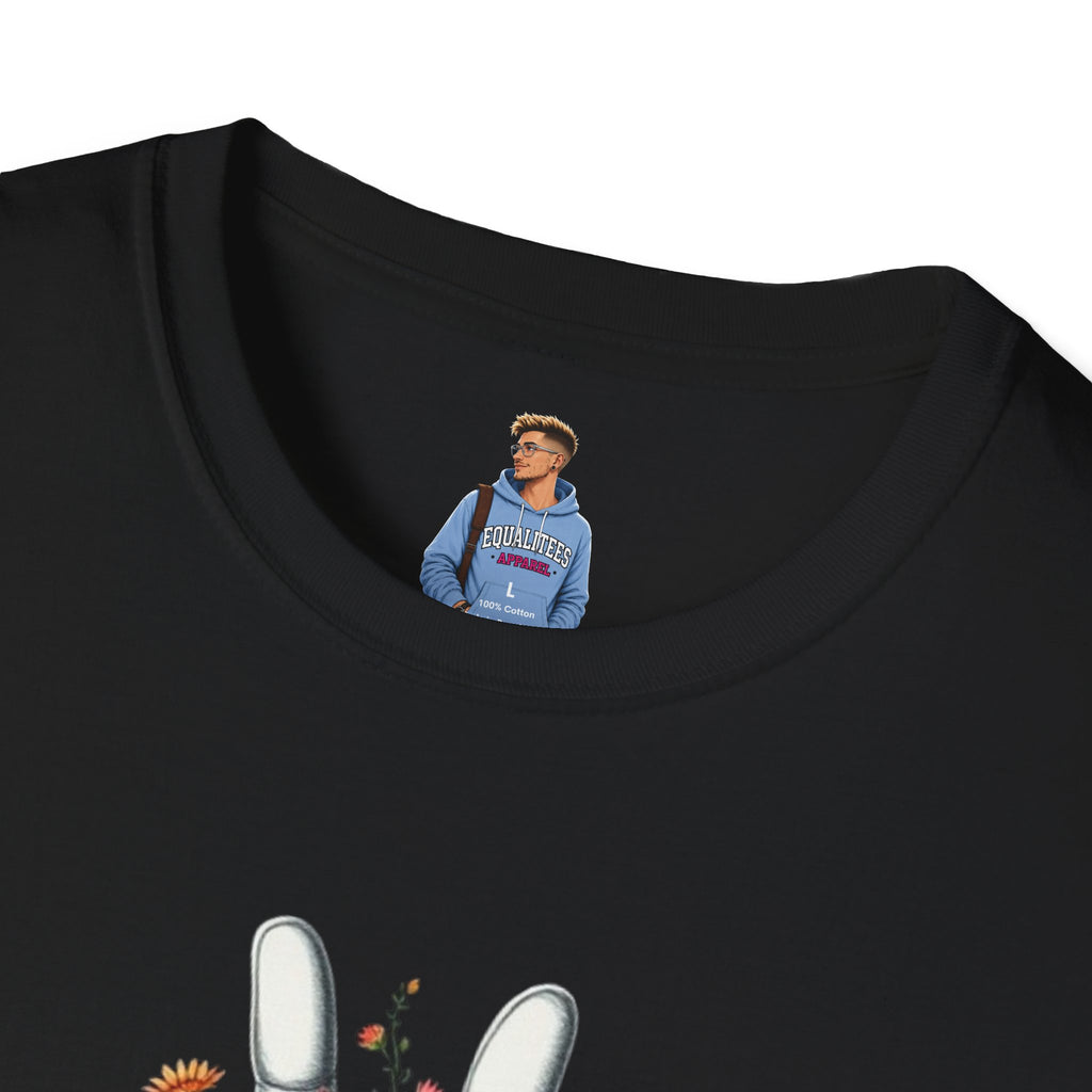 Camiseta unisex de estilo suave Grow Peace: inspiración boho, perfecta para festivales y uso diario