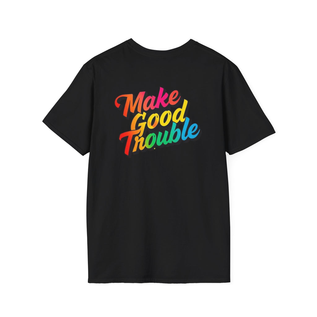 Make Good Trouble' Rainbow T-Shirt