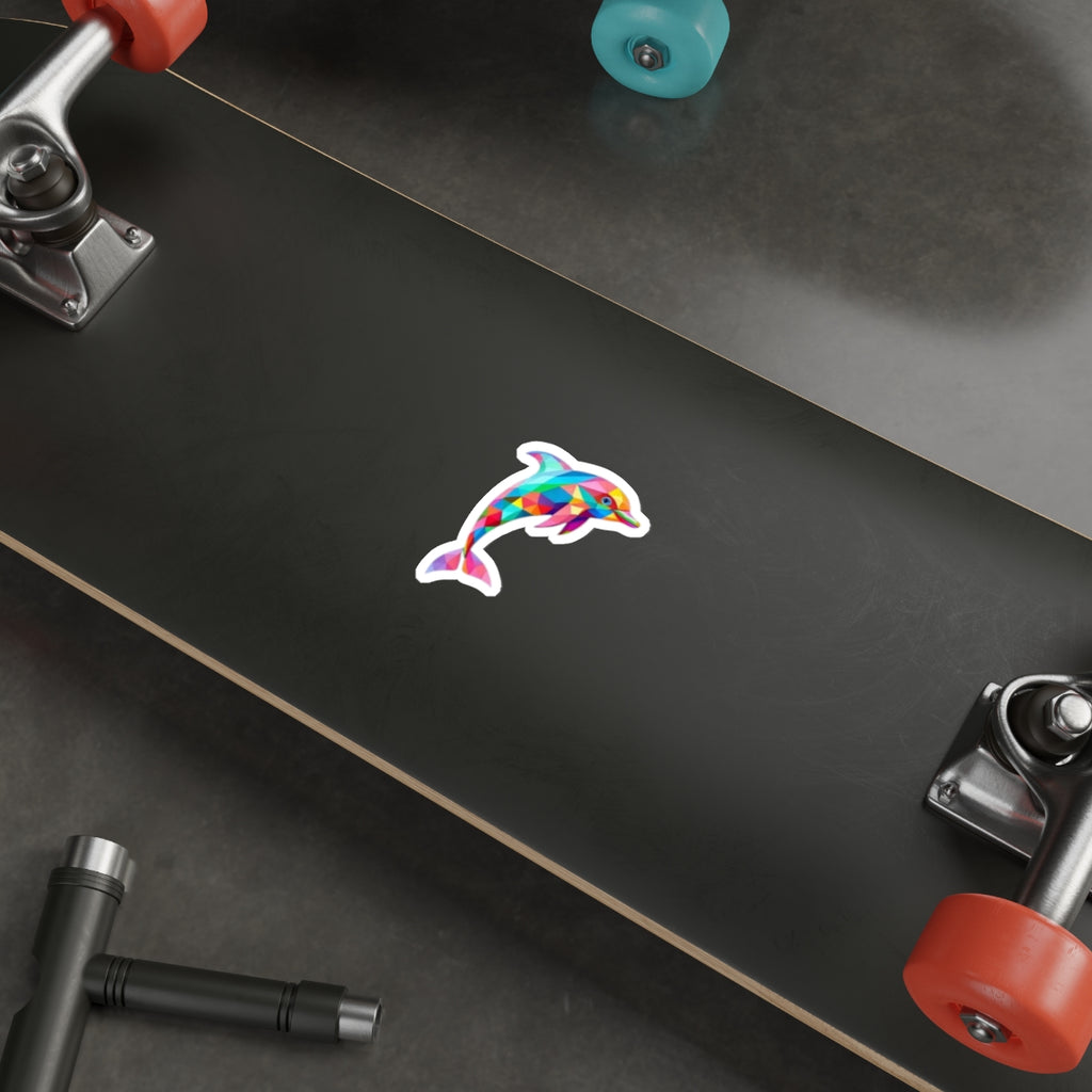 Die-Cut Stickers - Pride Dolphin - EqualiTees.Me