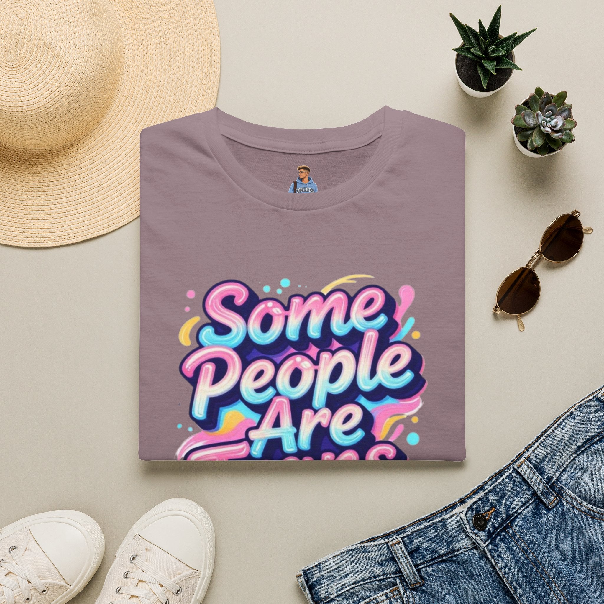 Some People are Trans T-Shirt — "Some People Are Trans. Get Over It." Colorful Pride Tee
