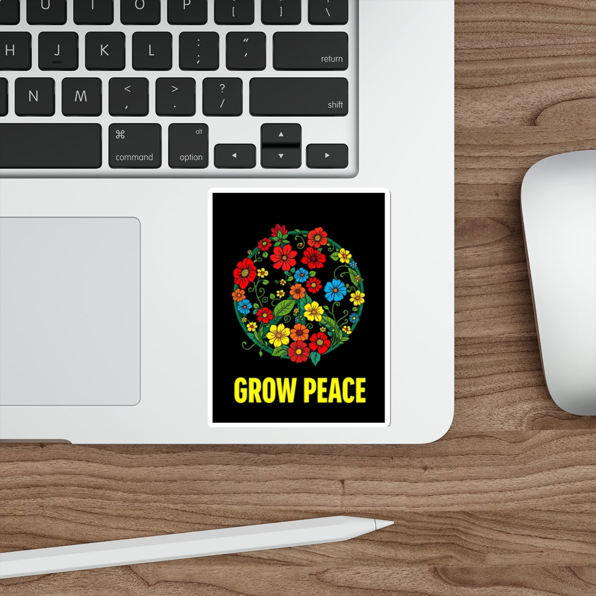 Grow Peace Die-Cut Sticker - EqualiTees.Me
