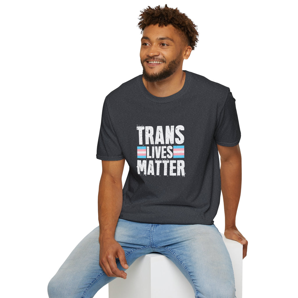 Trans Lives Matter Unisex Softstyle T-Shirt - Support LGBTQ+ Rights