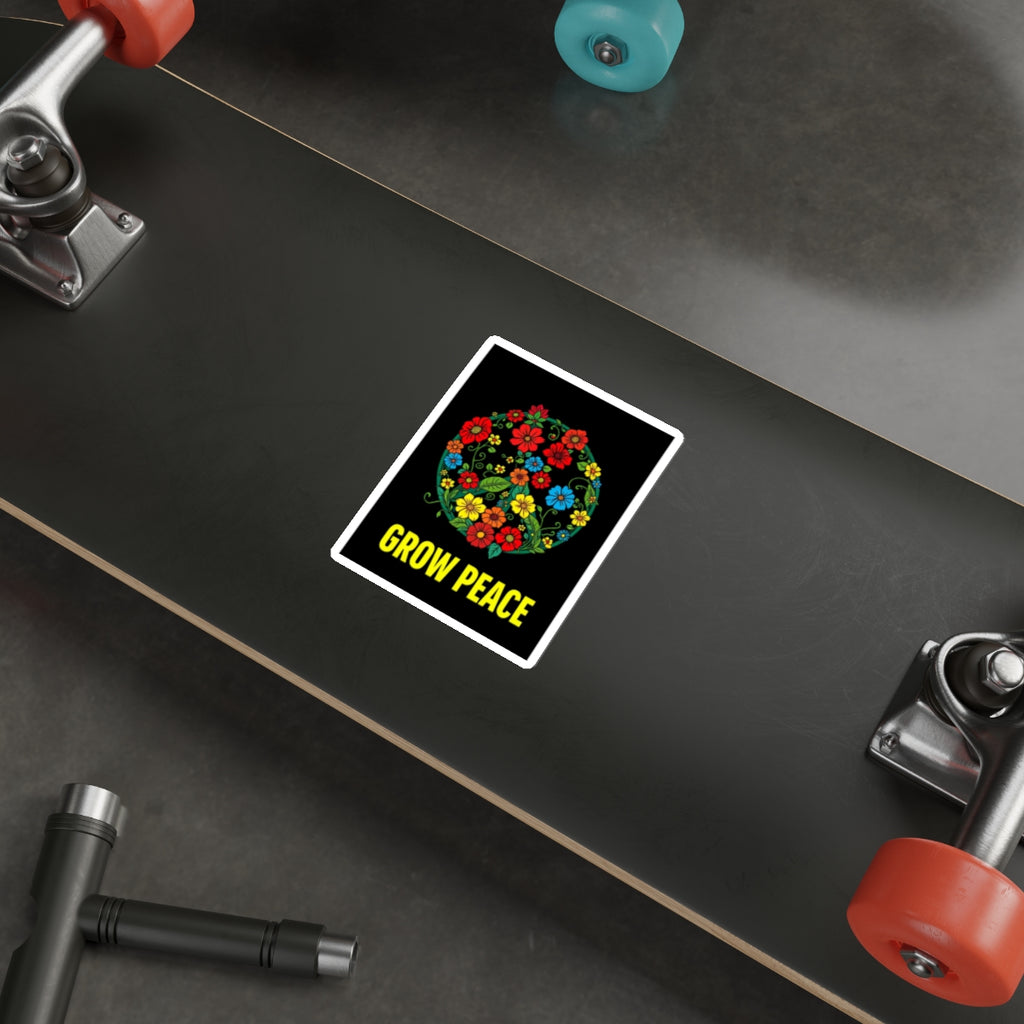 Grow Peace Die-Cut Sticker - EqualiTees.Me