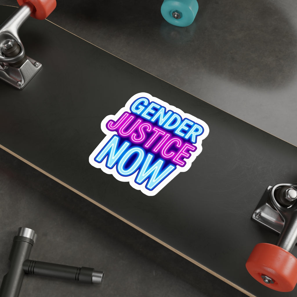 Die-Cut Stickers - GENDER JUSTICE NOW - EqualiTees.Me