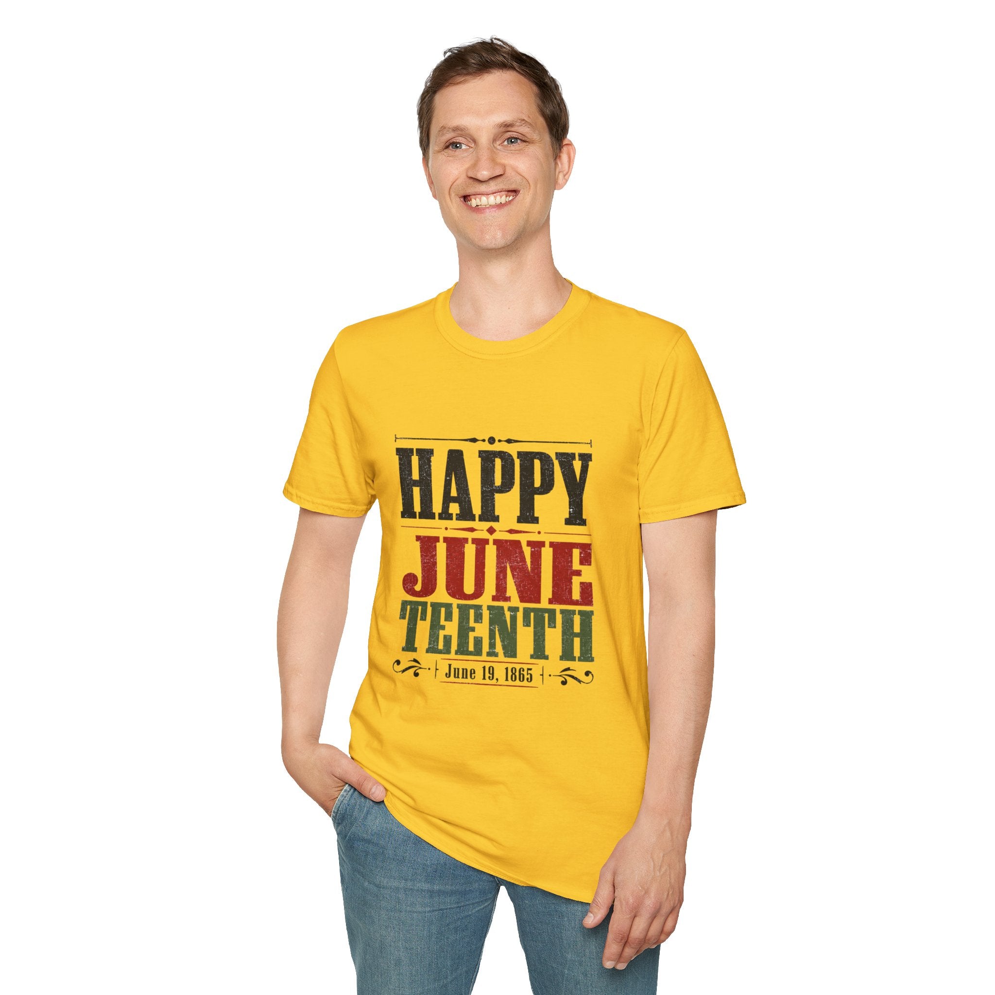 Juneteenth T-Shirt — "Happy Juneteenth" Celebration Tee