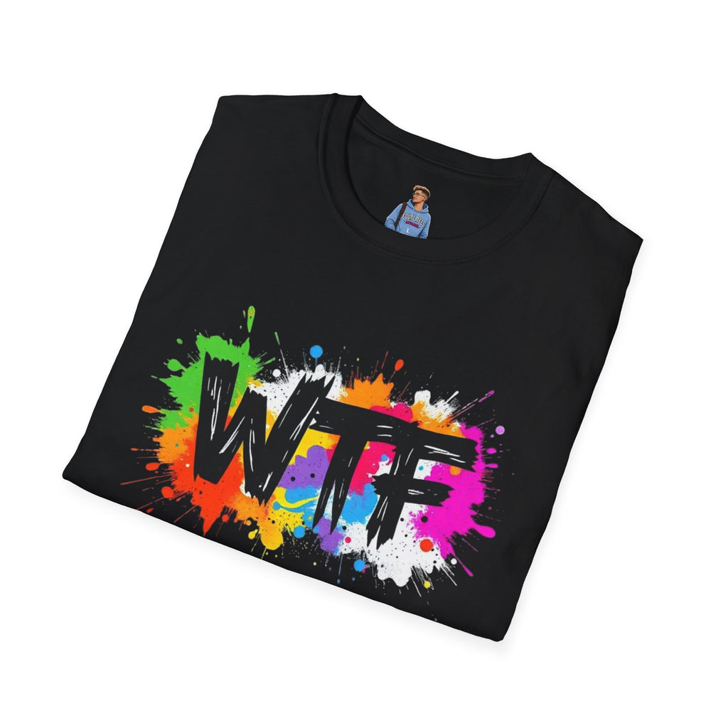 Bold Rainbow WTF Color Splash T-Shirt