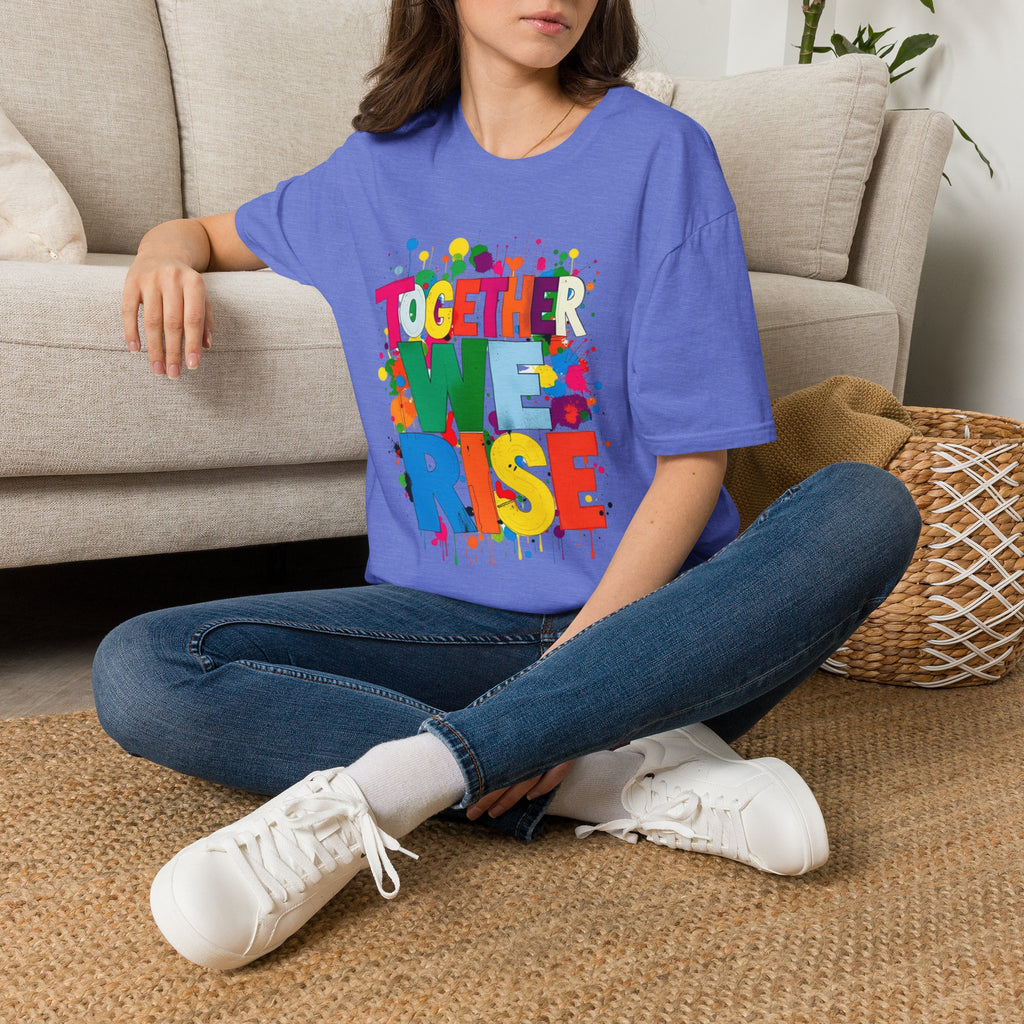 Juntos nos levantamos Camiseta unisex de estilo suave