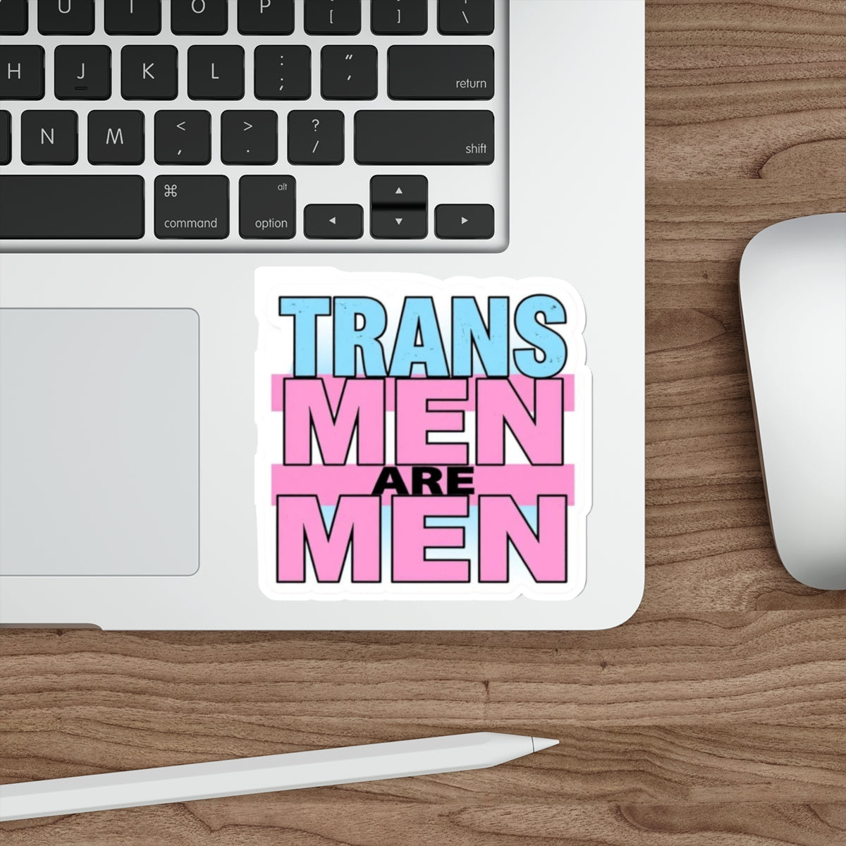 Die-Cut Stickers - TRANS MEN ARE MEN - EqualiTees.Me