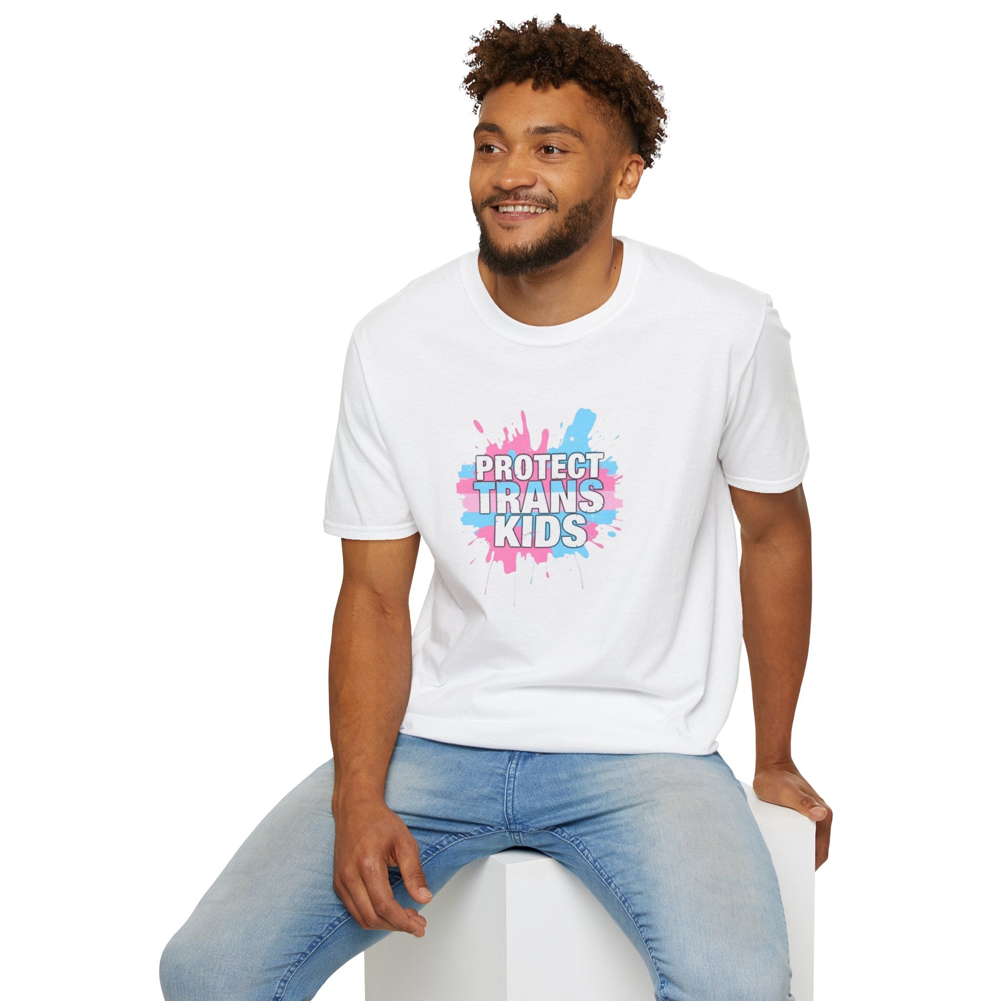 Camiseta unisex infantil "Protect Trans" - Ropa de apoyo LGBTQ+