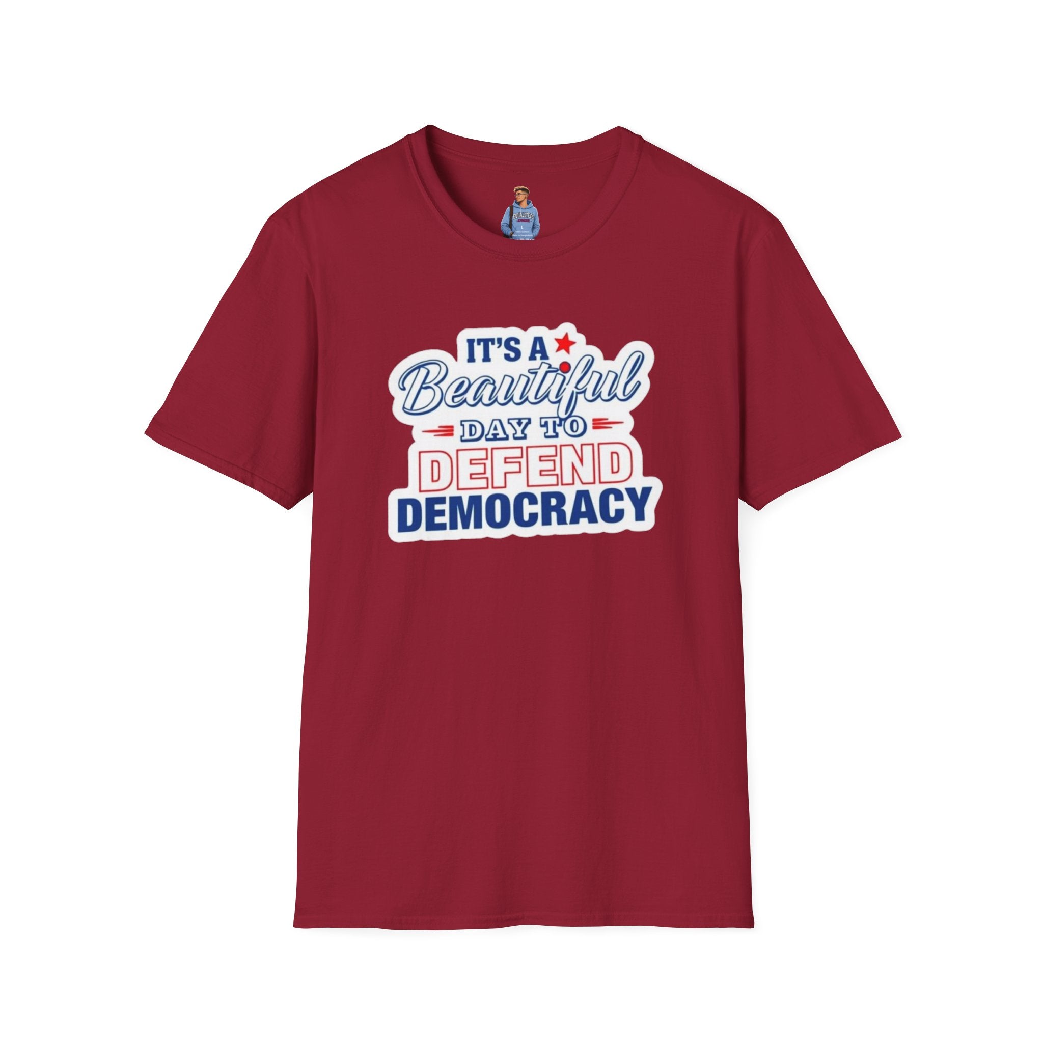 Camiseta unisex suave "Defend Democracy": perfecta para el activismo y el uso diario.