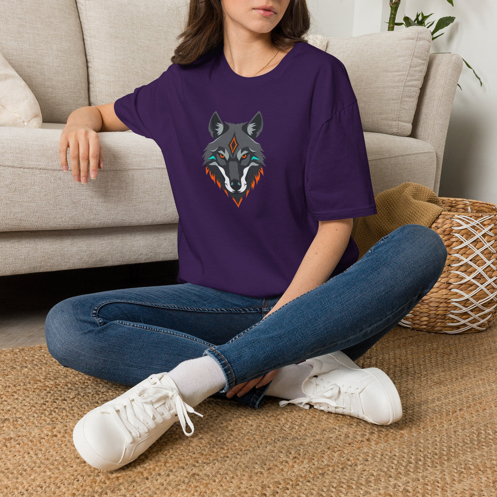 Mystical Wolf Design Unisex Softstyle T-shirt