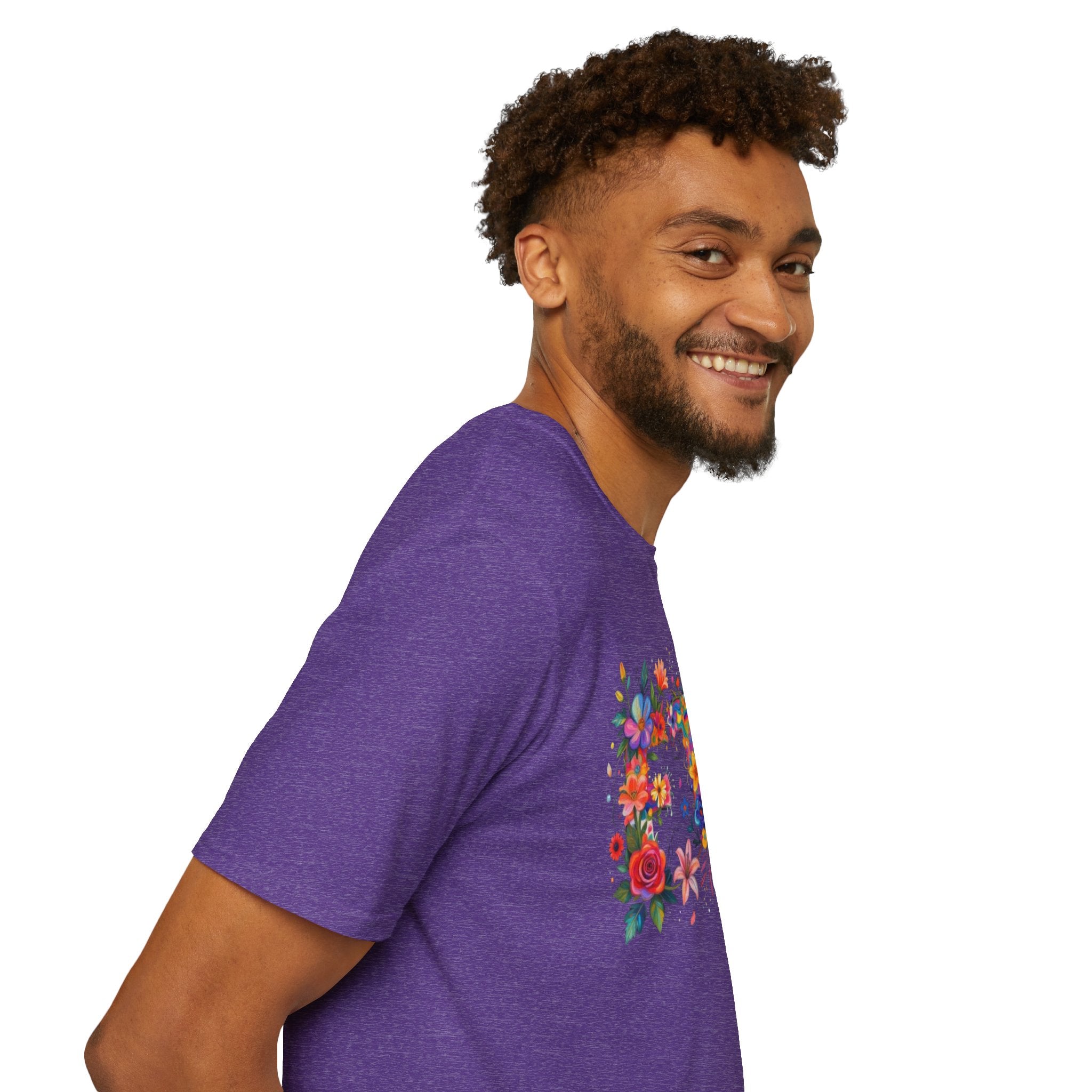 Floral 'FTP' Graphic T-Shirt
