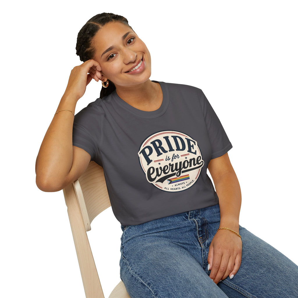 Pride Is for Everyone T-Shirt — Inclusive Retro Pride Tee