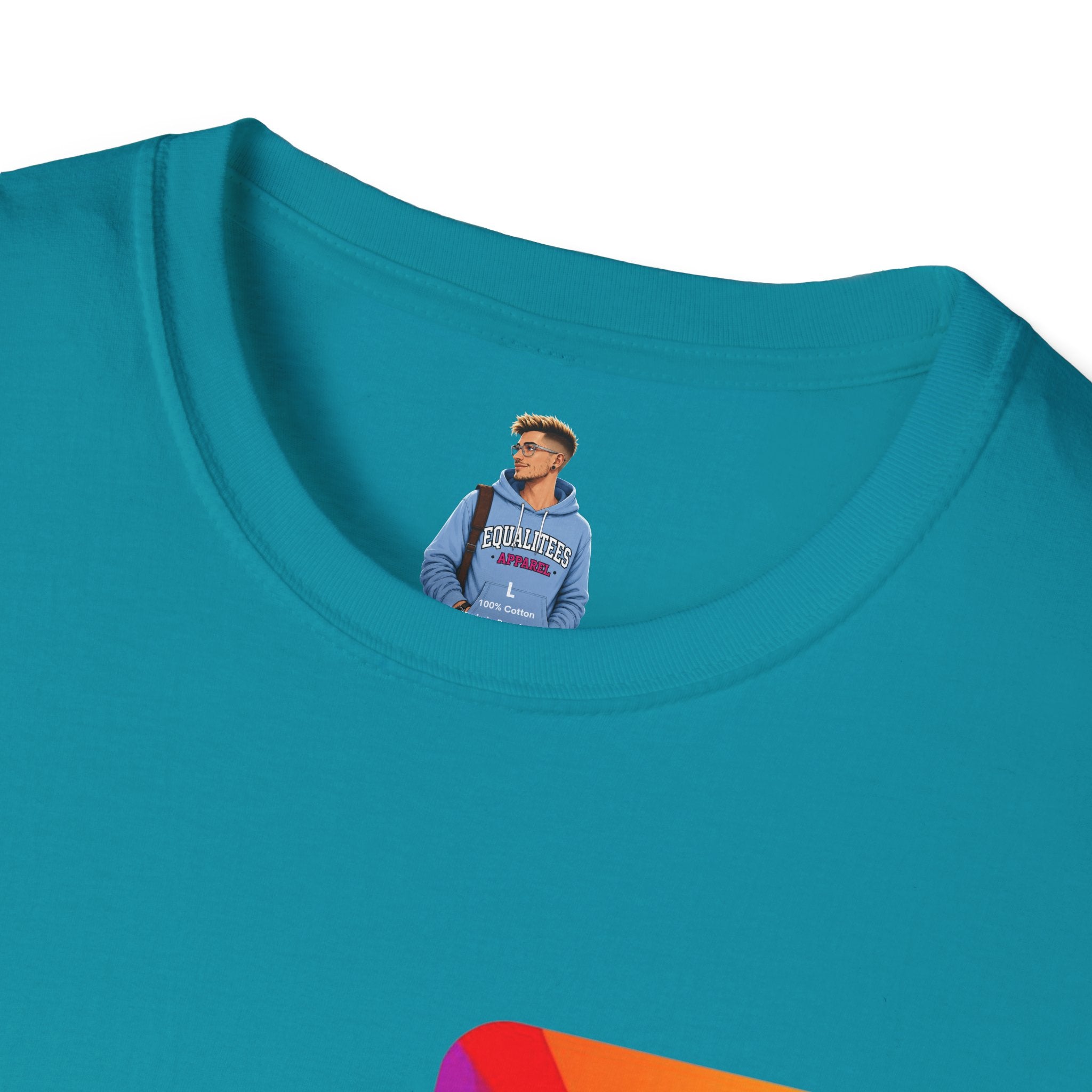 Pride-Theme Unisex Softstyle T-Shirt - "True freedom is Equality for ALL"