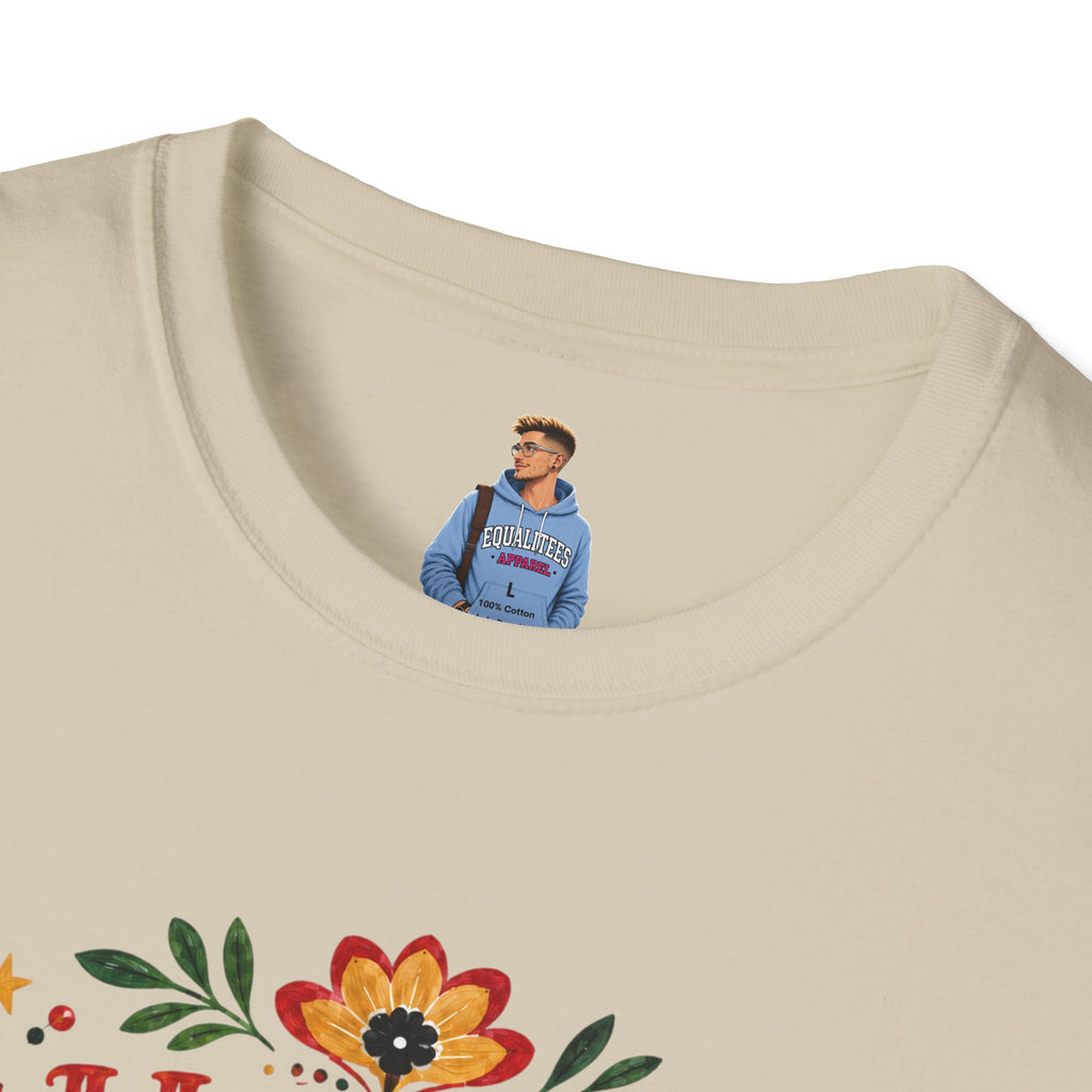 Juneteenth T-Shirt — "Happy Juneteenth" Floral Celebration Tee