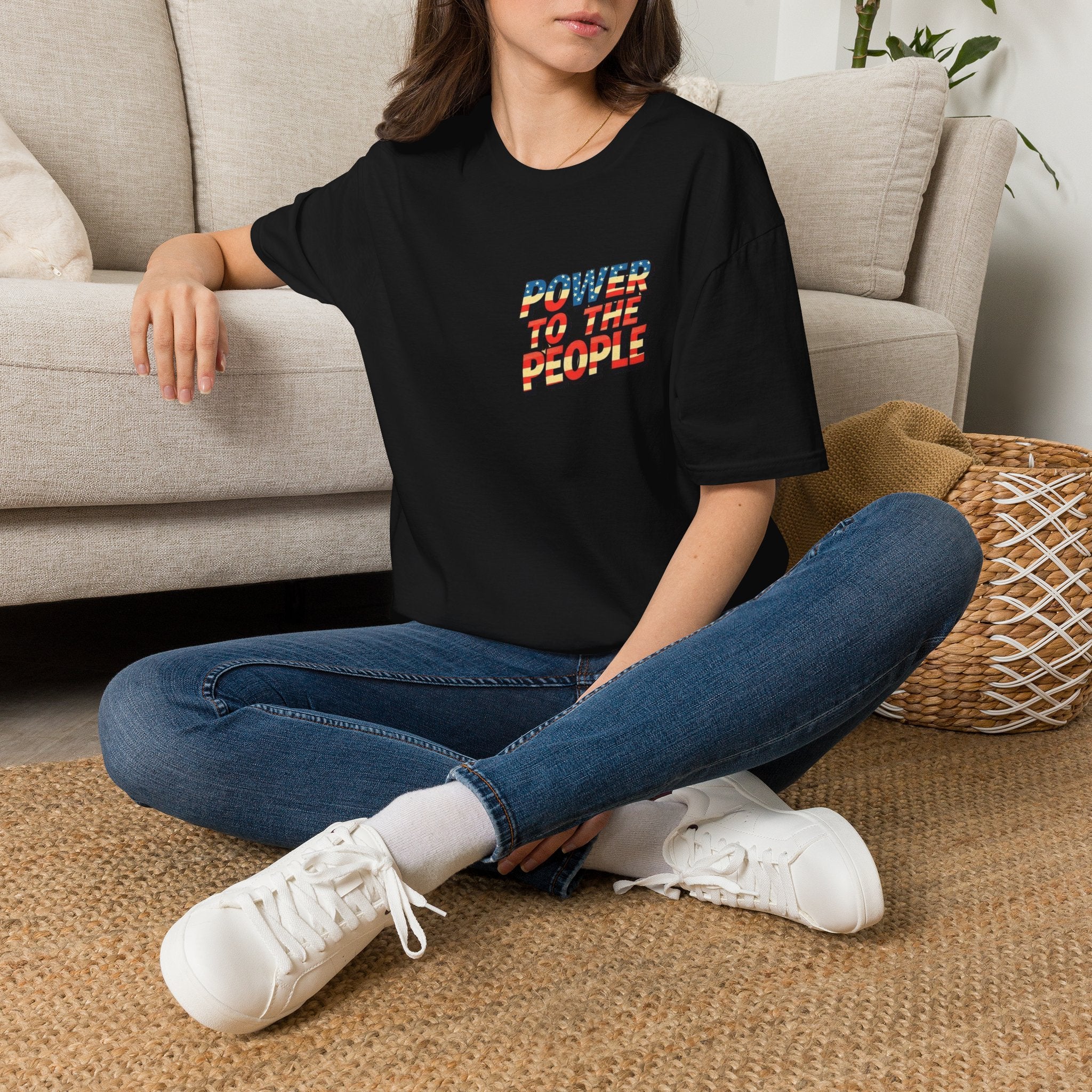 Camiseta unisex de estilo suave Power to the People, camiseta clásica de protesta