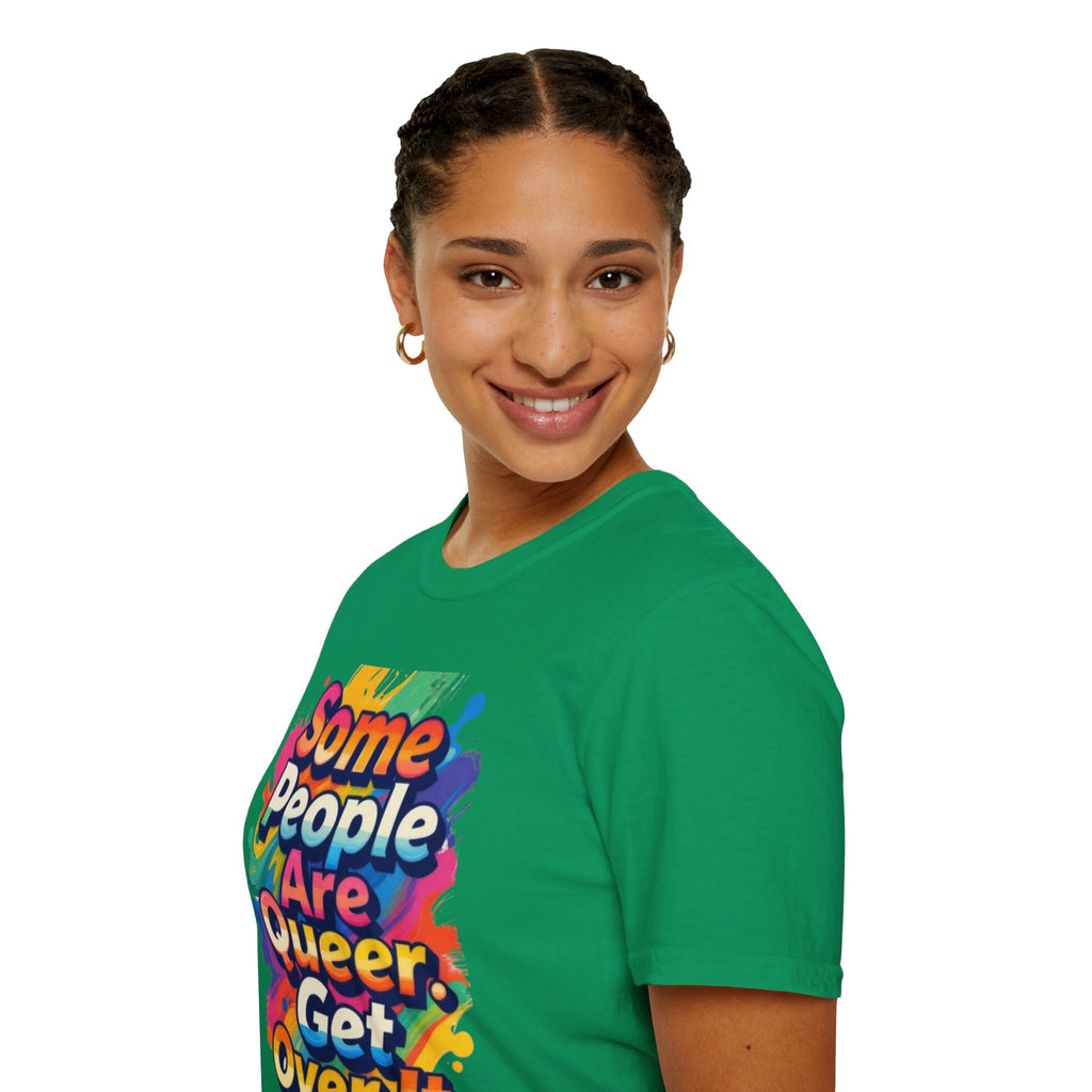 Some People Are Queer T-Shirt Rainbow Graphic