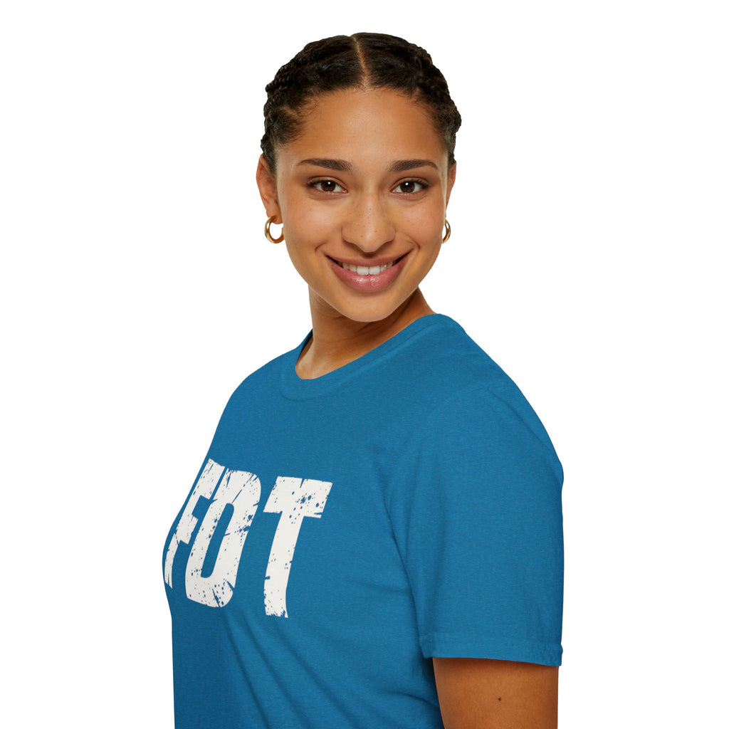 FDT Political Protest Distressed Graphic T-Shirt