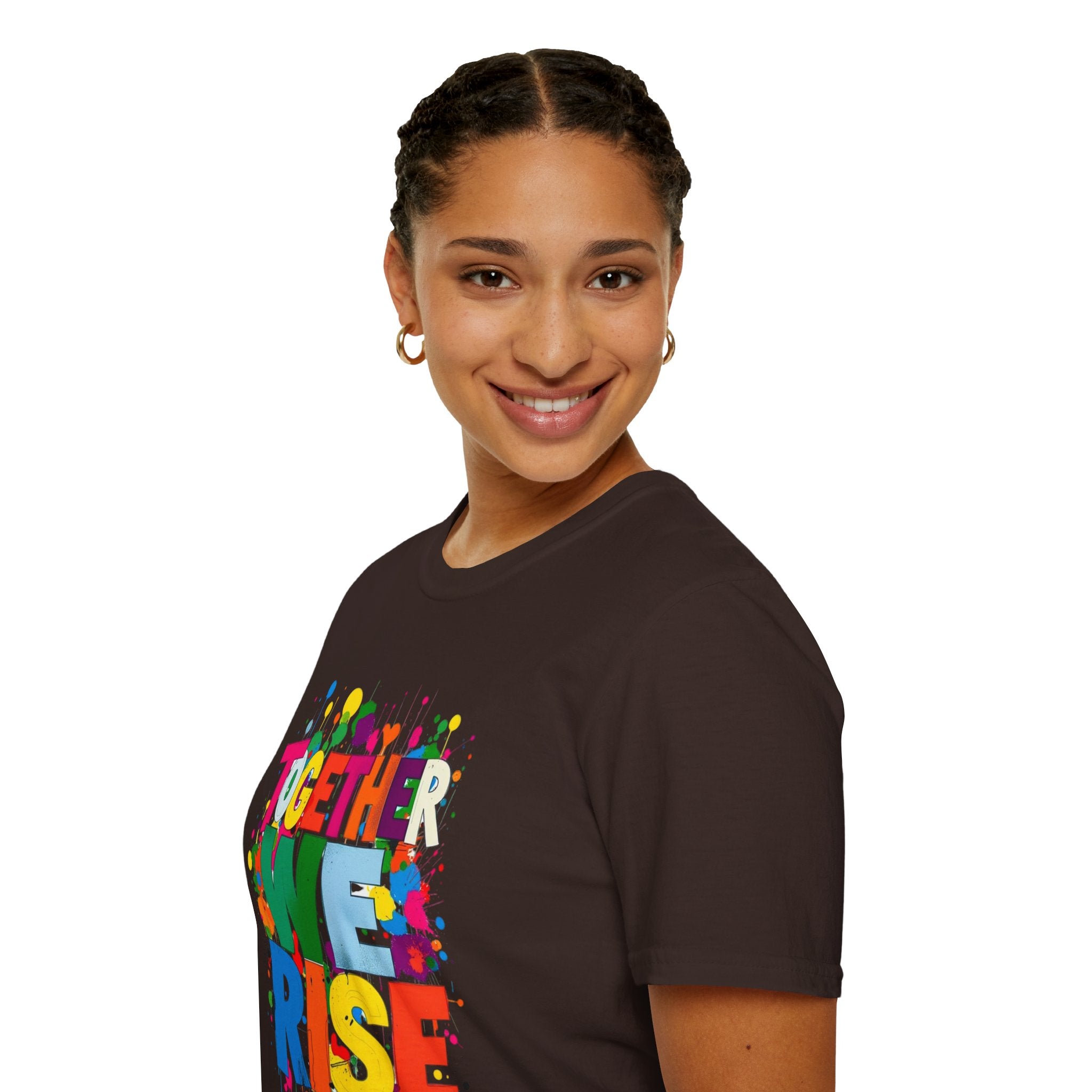 Juntos nos levantamos Camiseta unisex de estilo suave