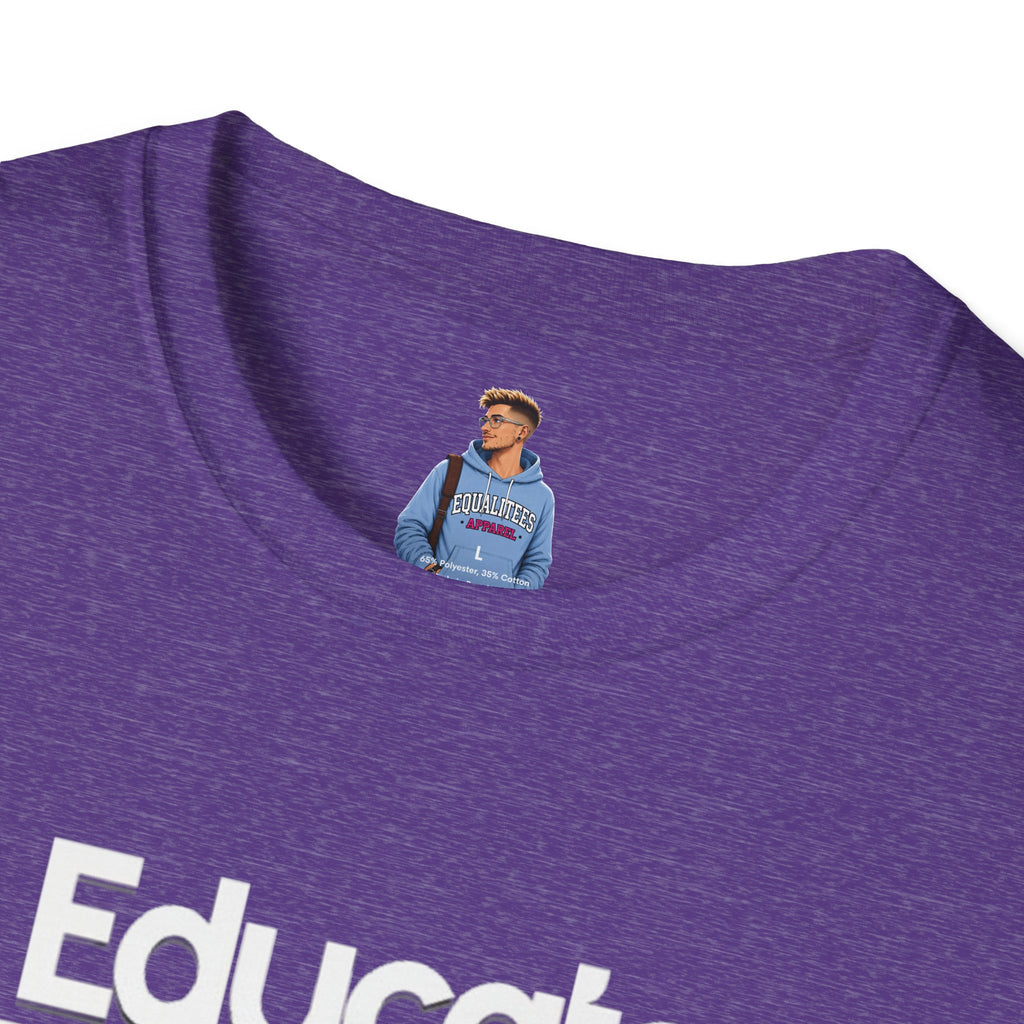 Educate. Advocate. Celebrate. Minimalist Pride T-Shirt