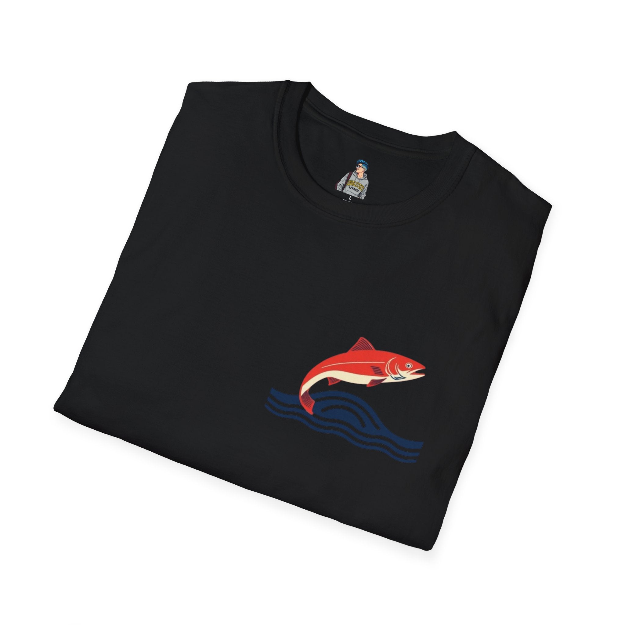 Jumping Salmon Native Pride Softstyle Unisex T-shirt