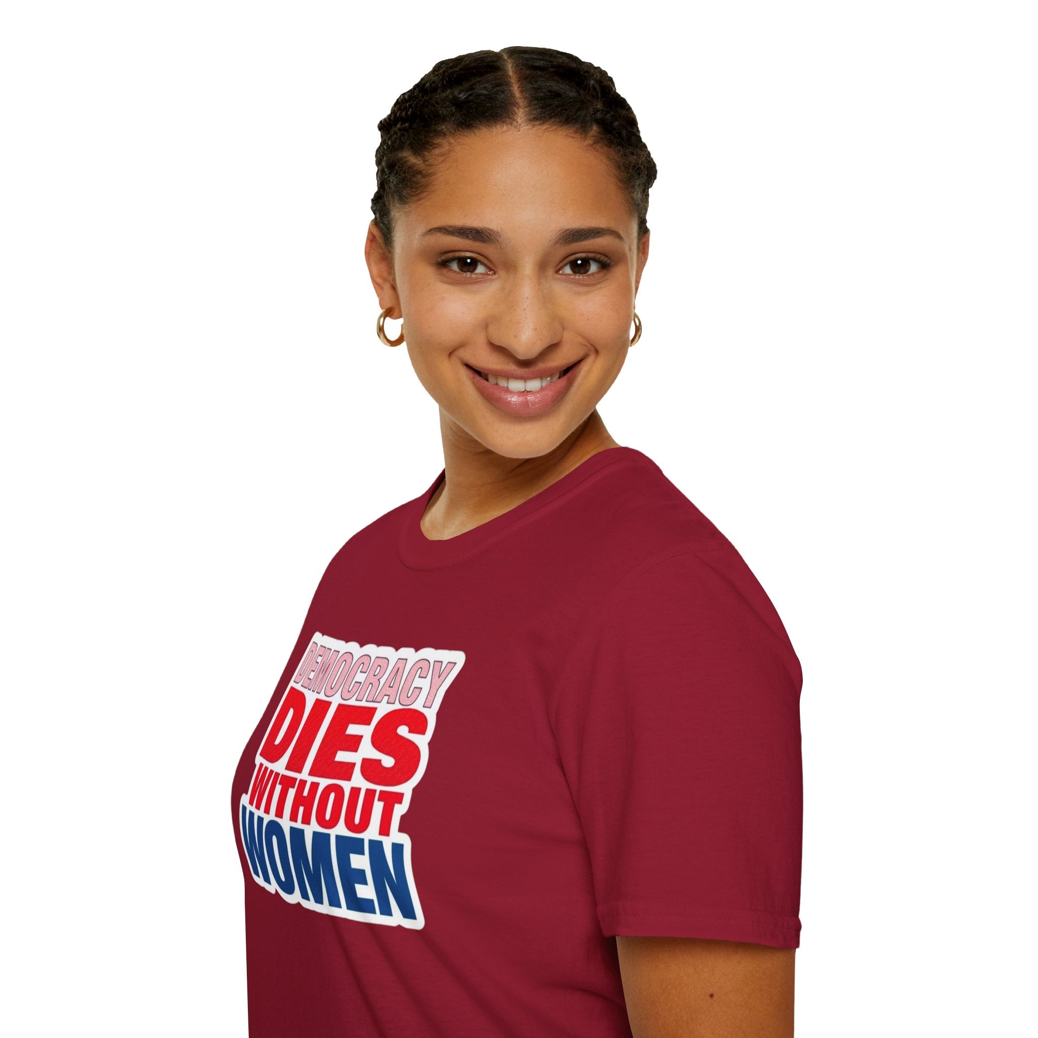 Democracy Dies Without Women Unisex Softstyle T-Shirt