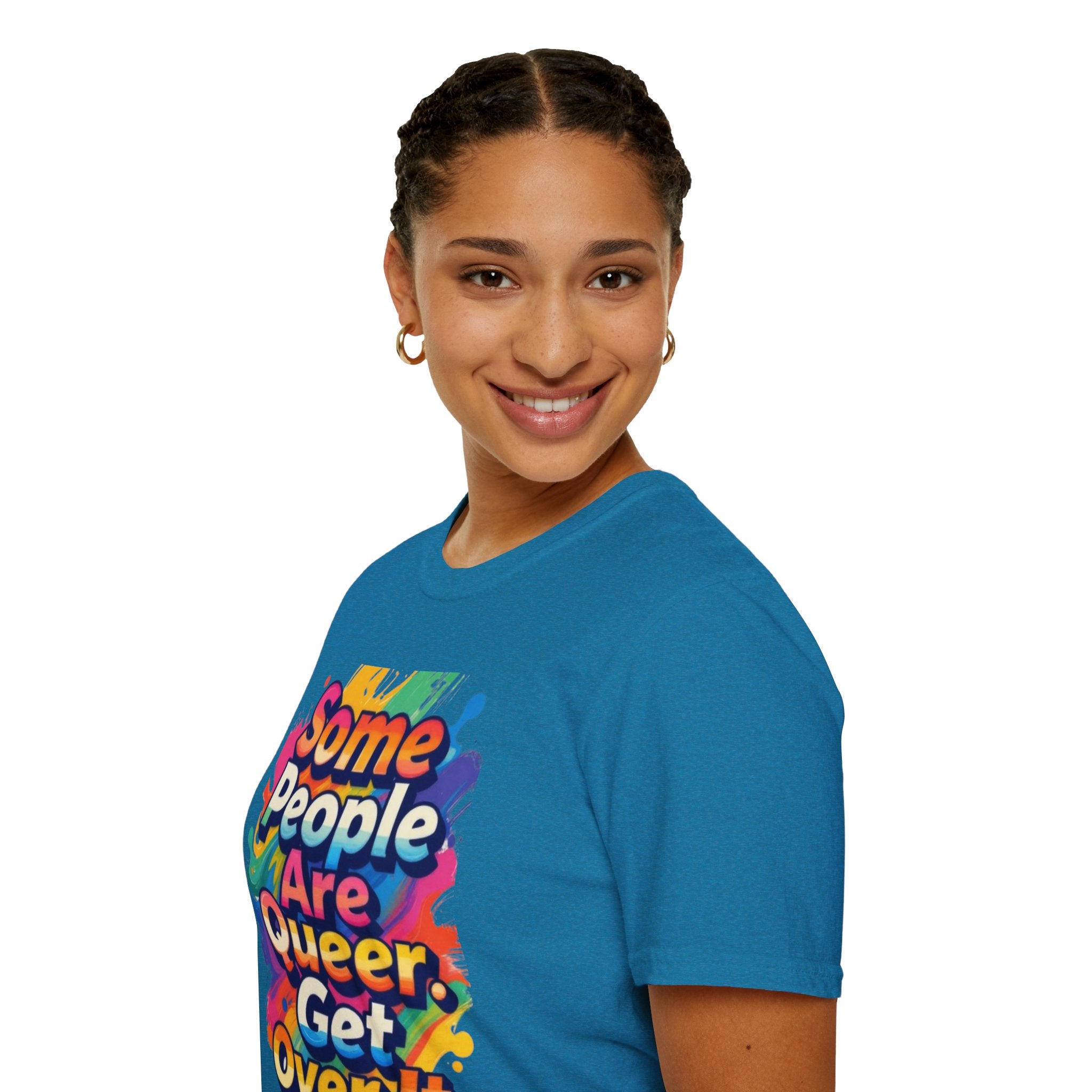 Some People Are Queer T-Shirt Rainbow Graphic