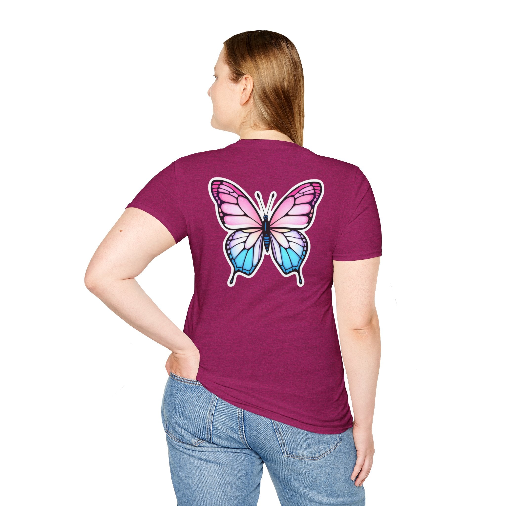 Trans Caterpillar to Butterfly Graphic T-Shirt