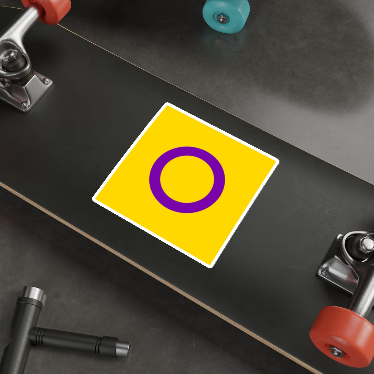 Intersex Pride Flag Die-Cut Sticker - EqualiTees.Me