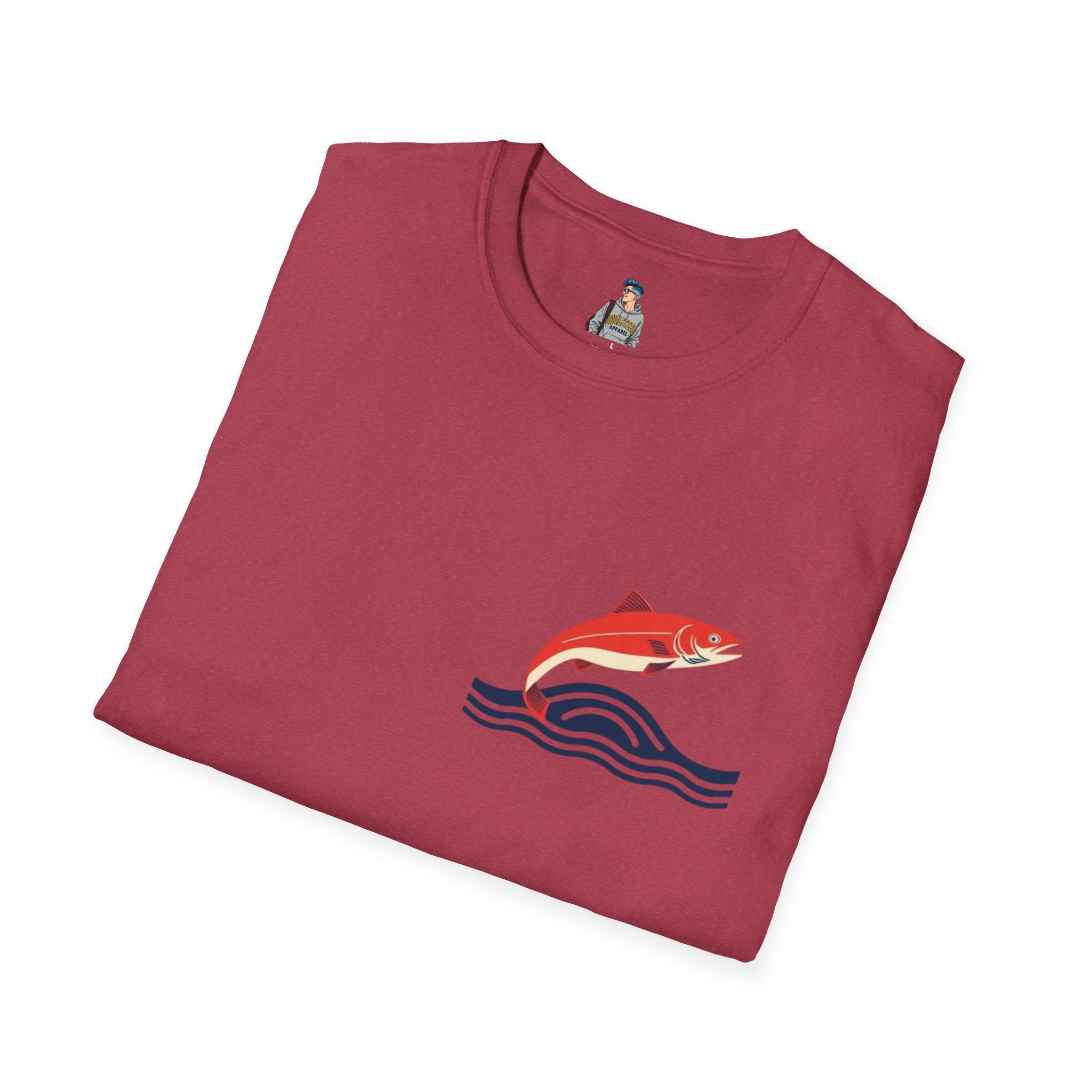 Jumping Salmon Native Pride Softstyle Unisex T-shirt