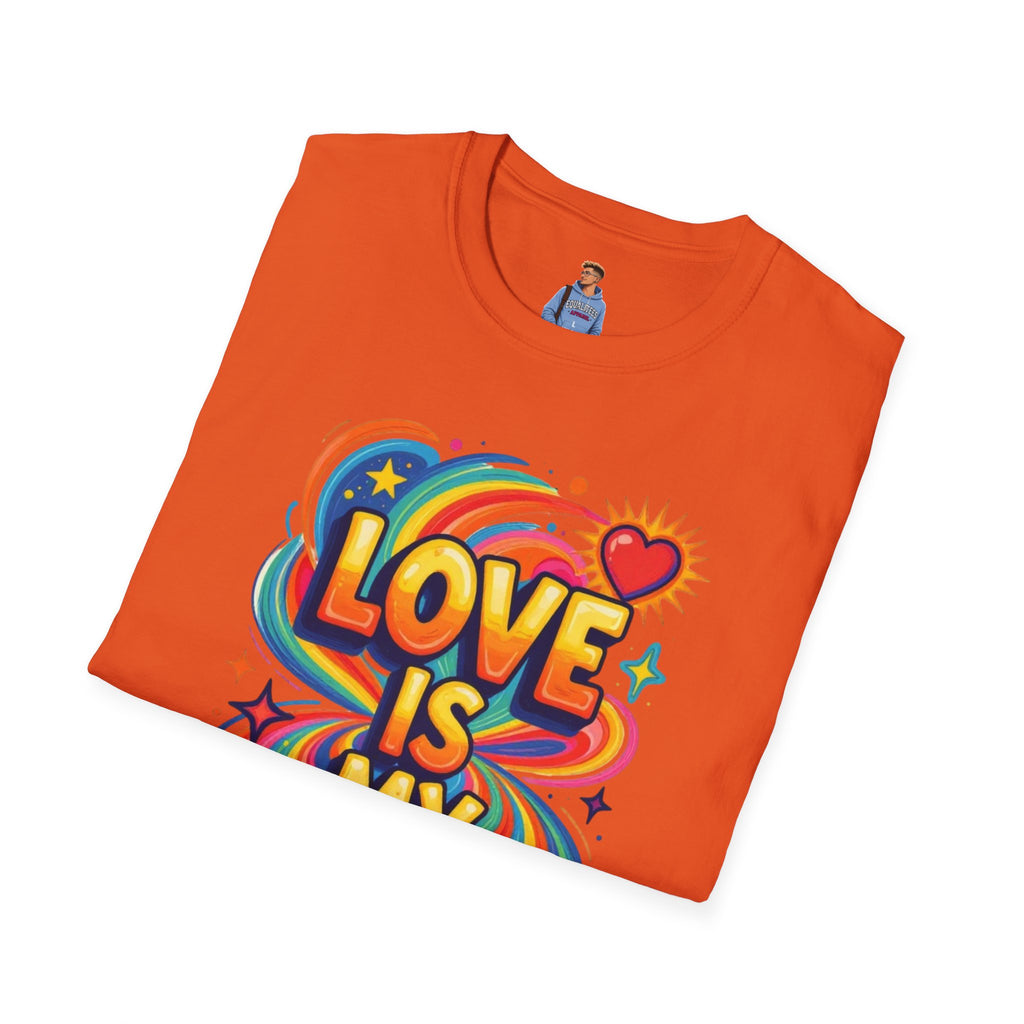Love Is My Religion Retro Rainbow Graphic T-shirt