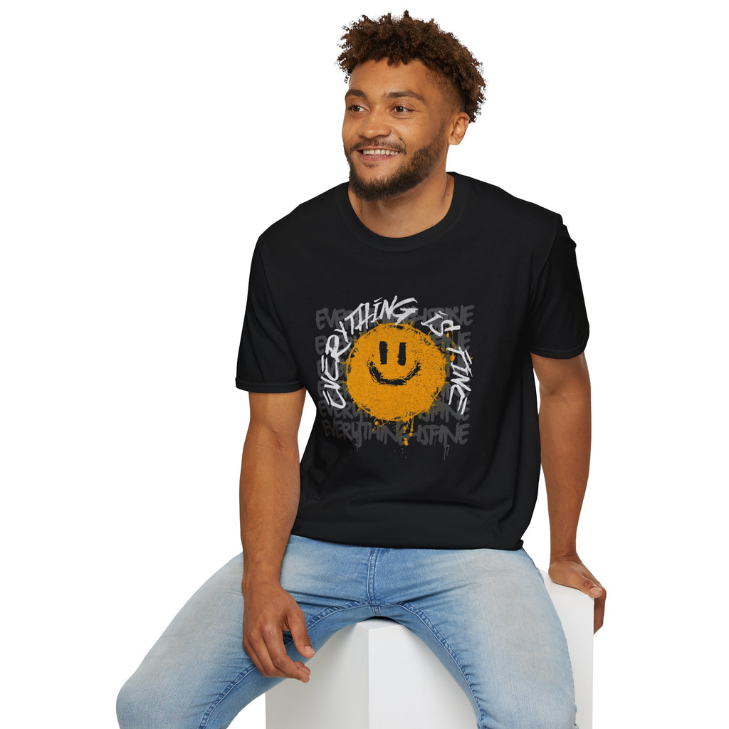 Camiseta unisex divertida y suave con la frase "Todo está bien", camiseta sarcástica, camiseta gráfica humorística, camiseta con frase del Apocalipsis, regalo para amantes de las bromas