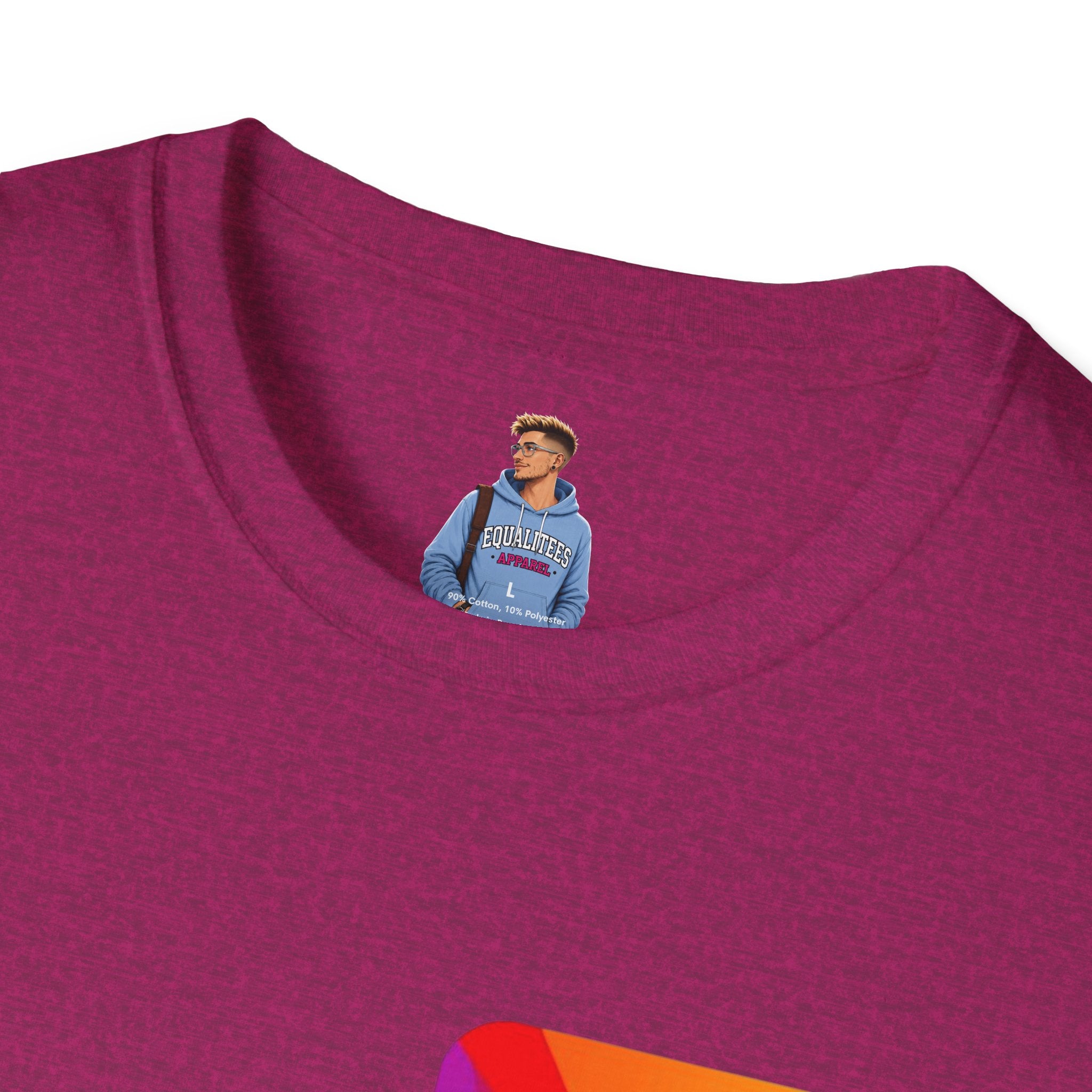 Pride-Theme Unisex Softstyle T-Shirt - "True freedom is Equality for ALL"
