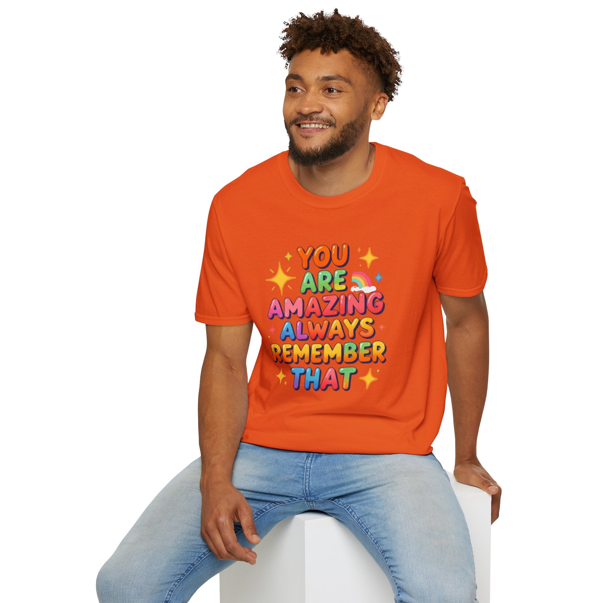 You Are Amazing T-Shirt — Colorful Inspirational Graphic Tee
