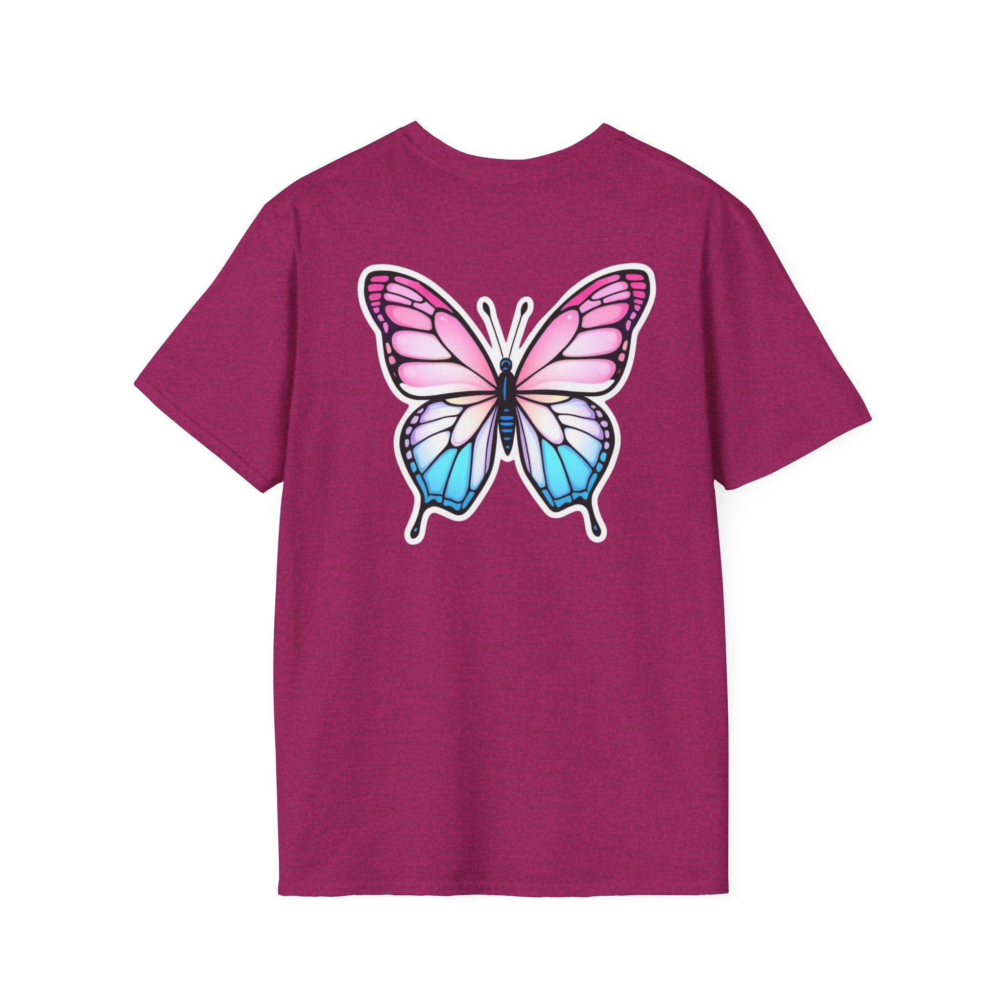 Trans Caterpillar to Butterfly Graphic T-Shirt