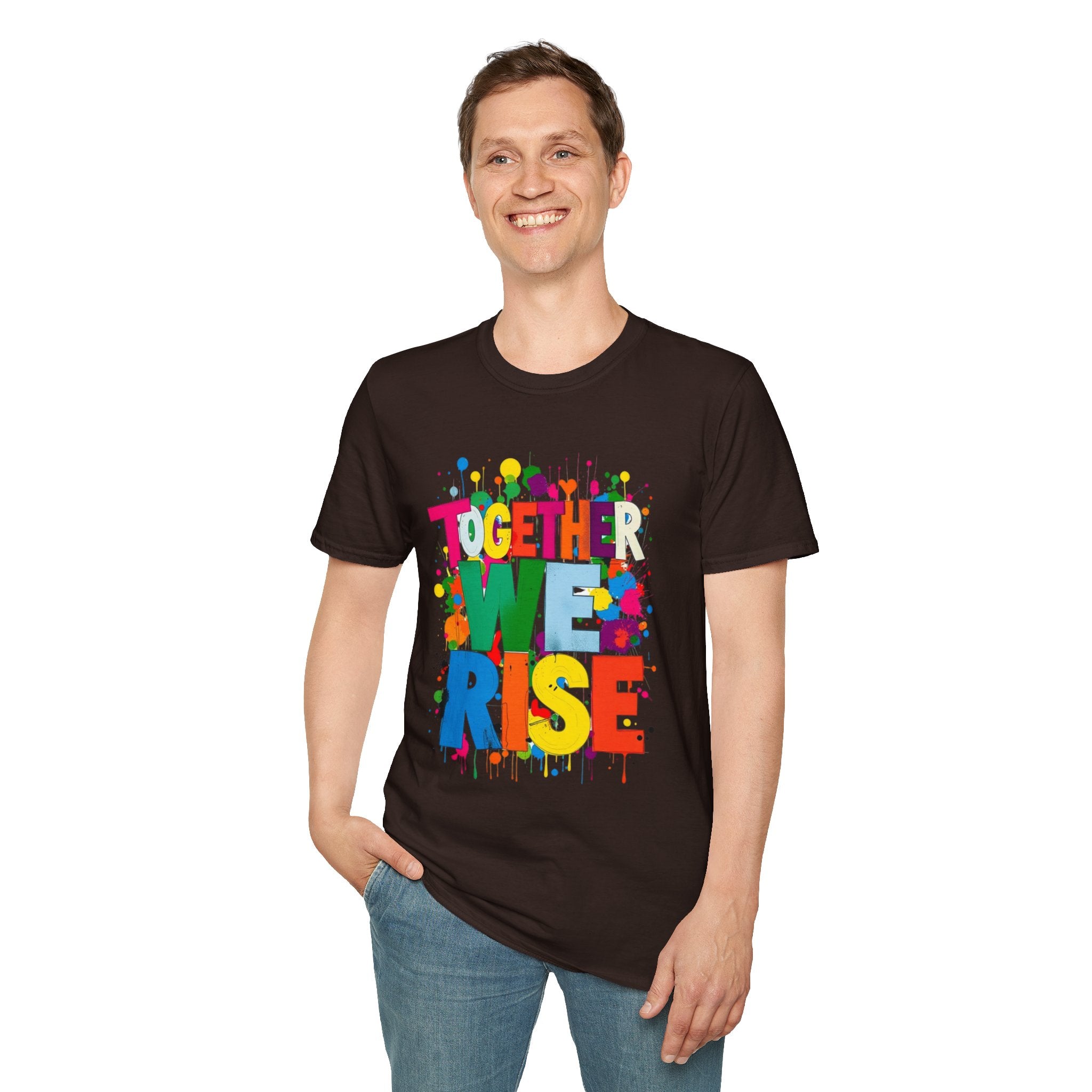 Juntos nos levantamos Camiseta unisex de estilo suave