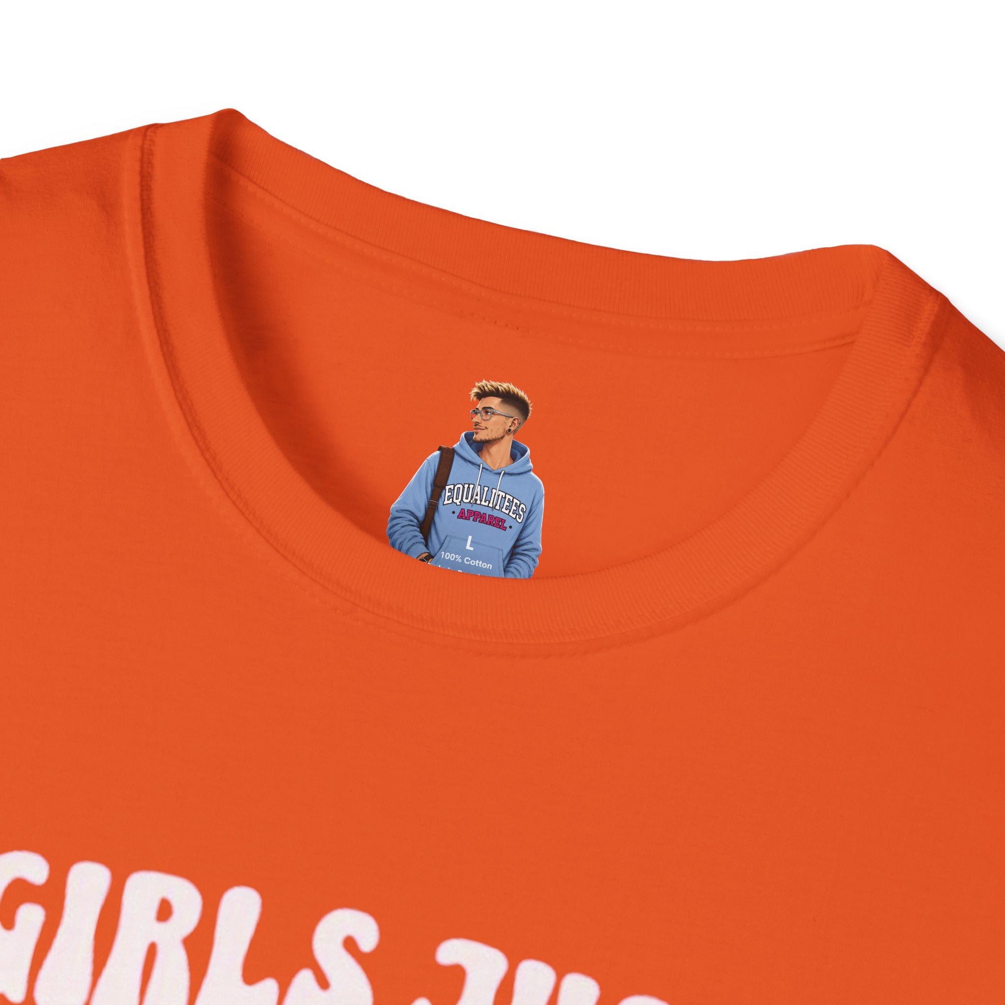 Camiseta unisex de estilo suave "Girls Just Wanna Have Fundamental Human Rights"