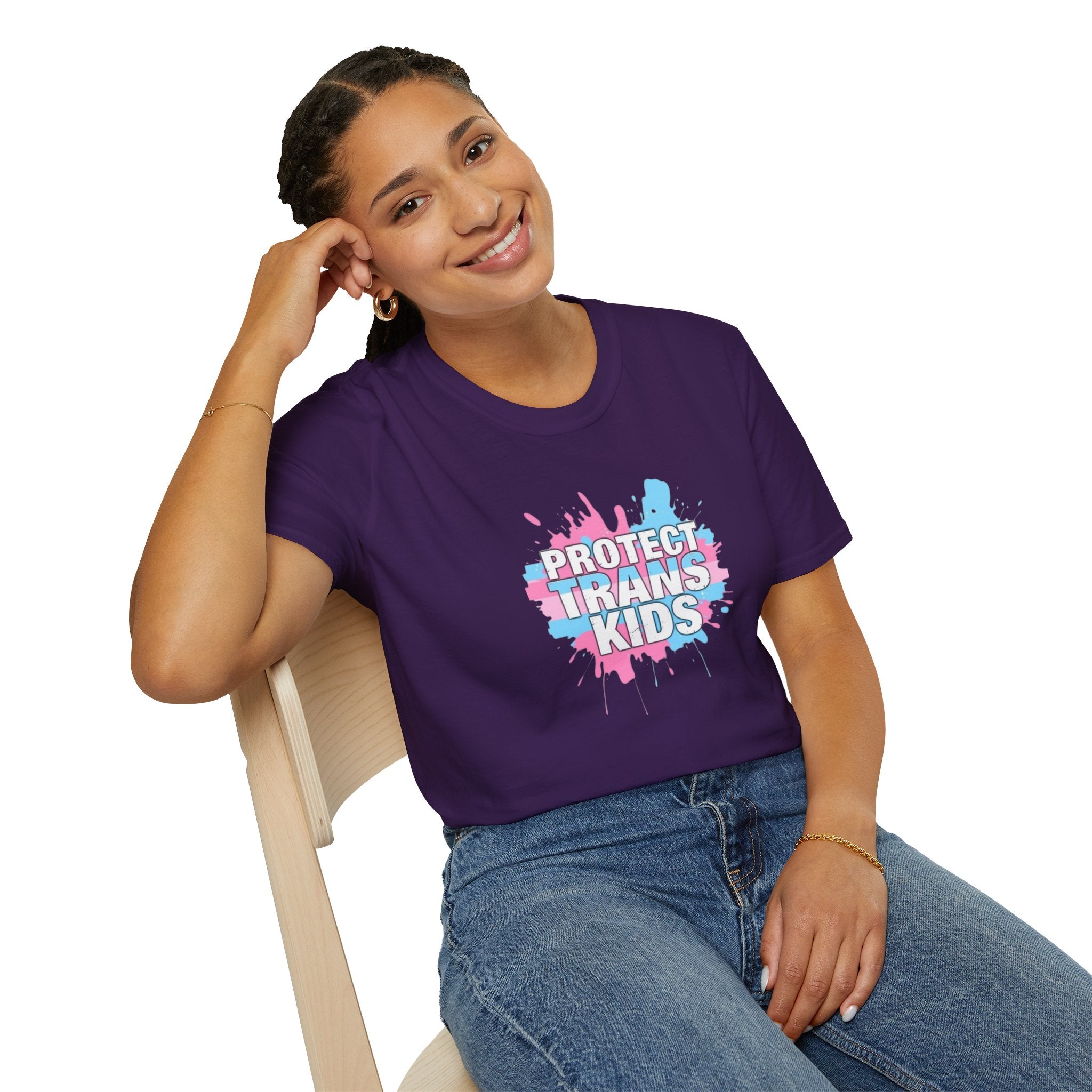 Camiseta unisex infantil "Protect Trans" - Ropa de apoyo LGBTQ+