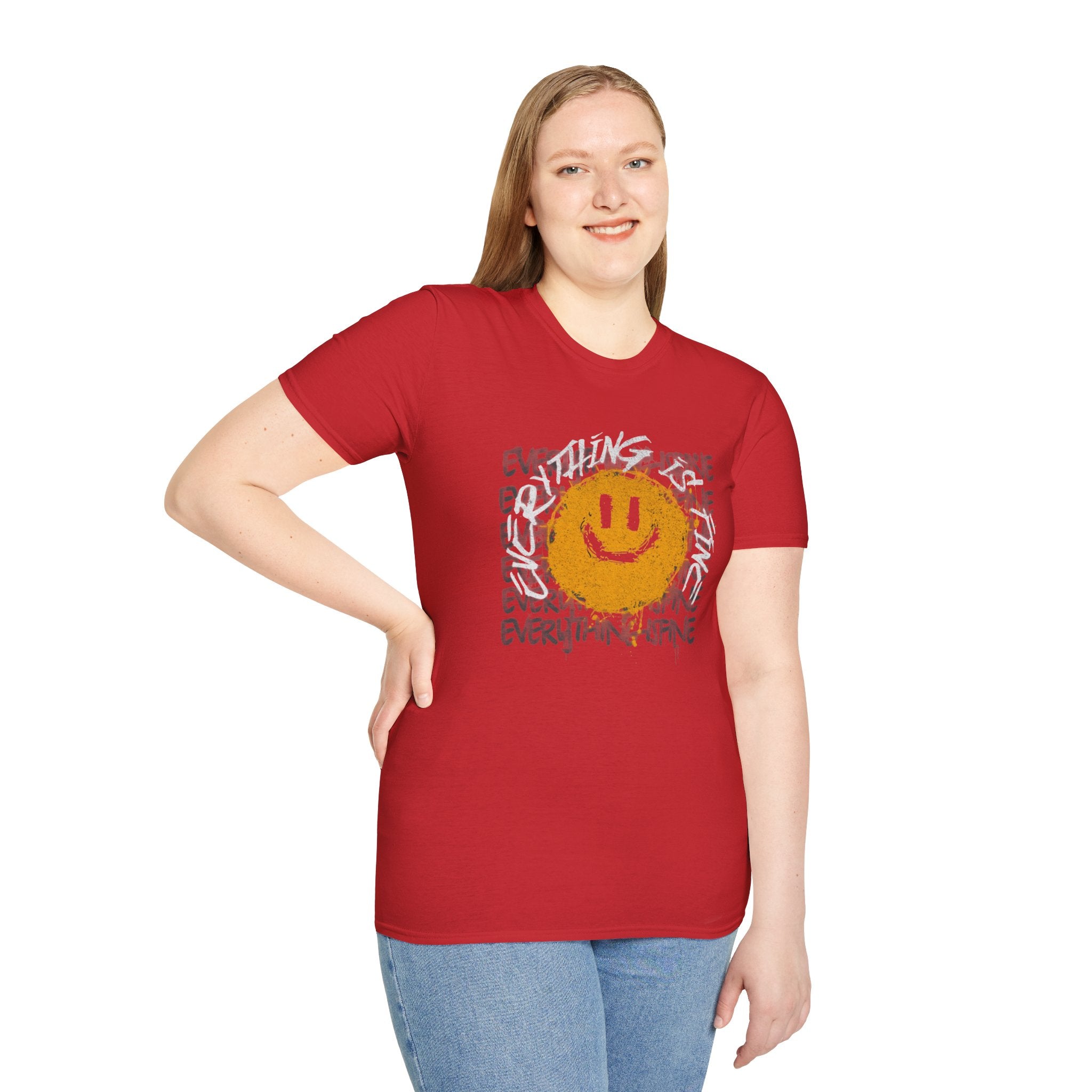 Camiseta unisex divertida y suave con la frase "Todo está bien", camiseta sarcástica, camiseta gráfica humorística, camiseta con frase del Apocalipsis, regalo para amantes de las bromas