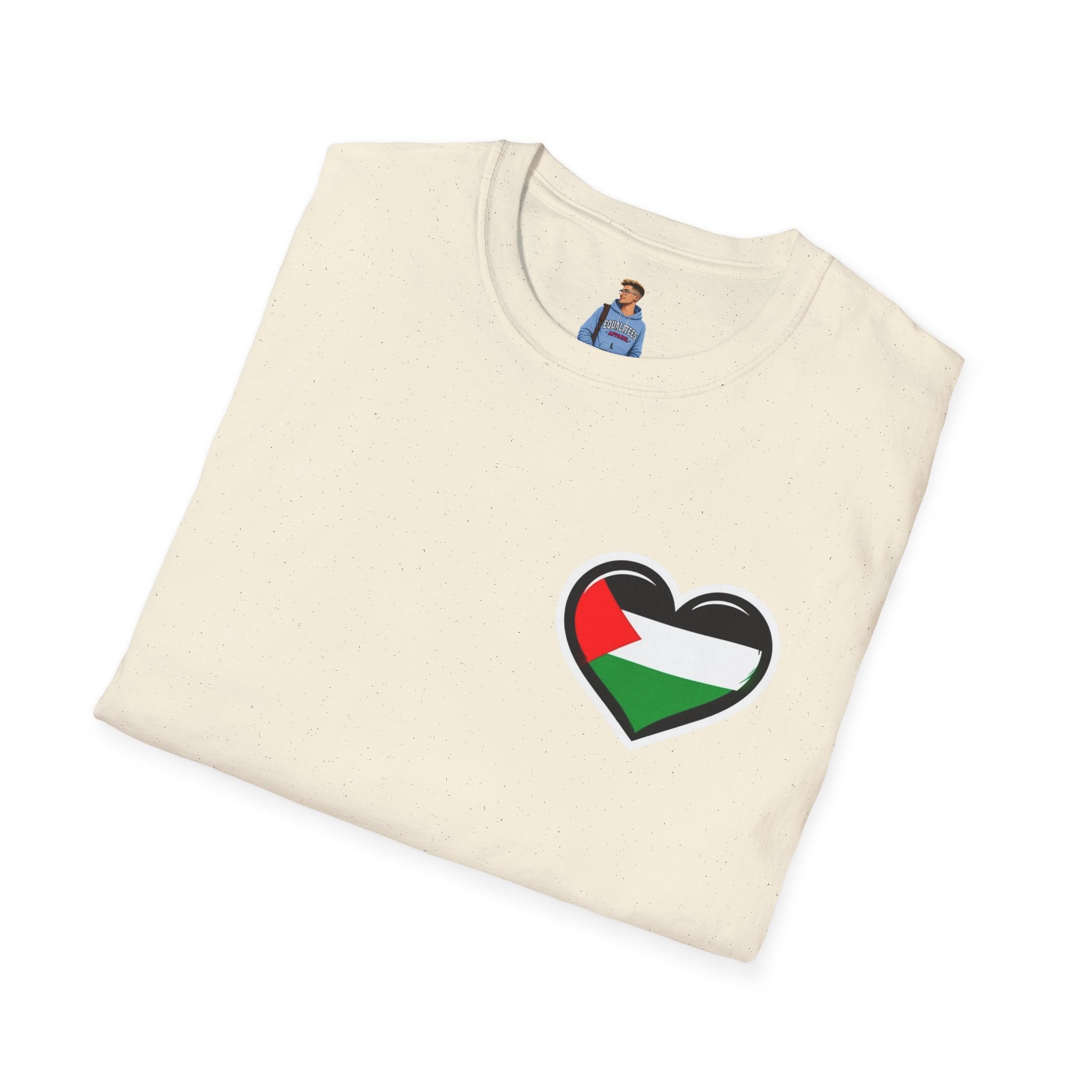 Camiseta unisex de estilo suave: "Apoya a Gaza y todos somos Palestina".