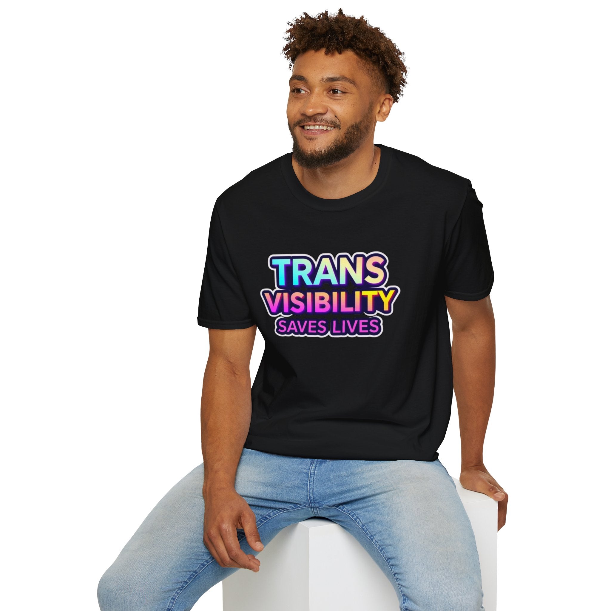 Trans Visibility Saves Lives Statement T-shirt
