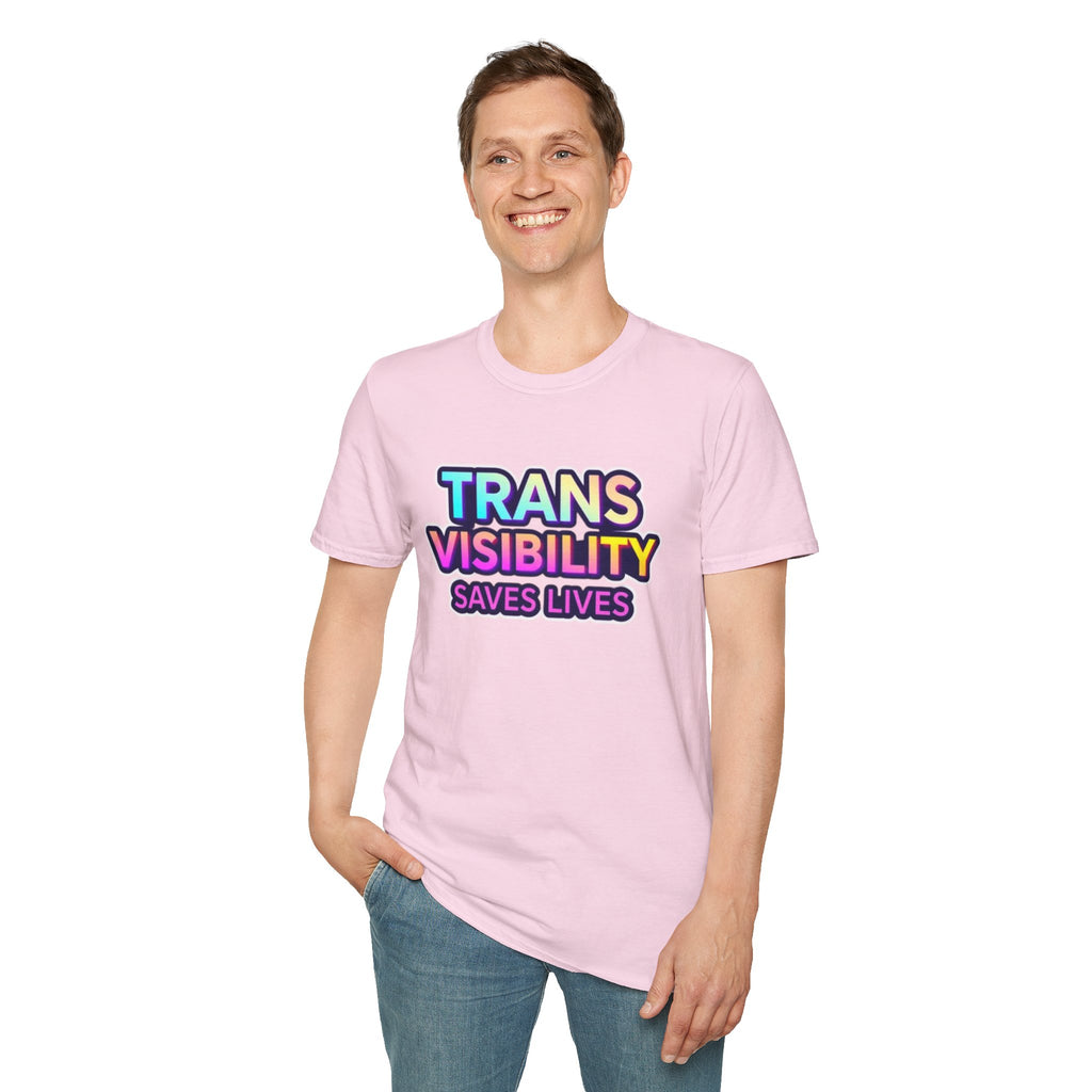 Trans Visibility Saves Lives Statement T-shirt