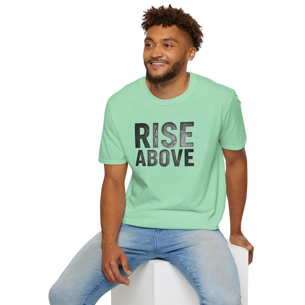 Rise Above Motivational Graphic T-Shirt