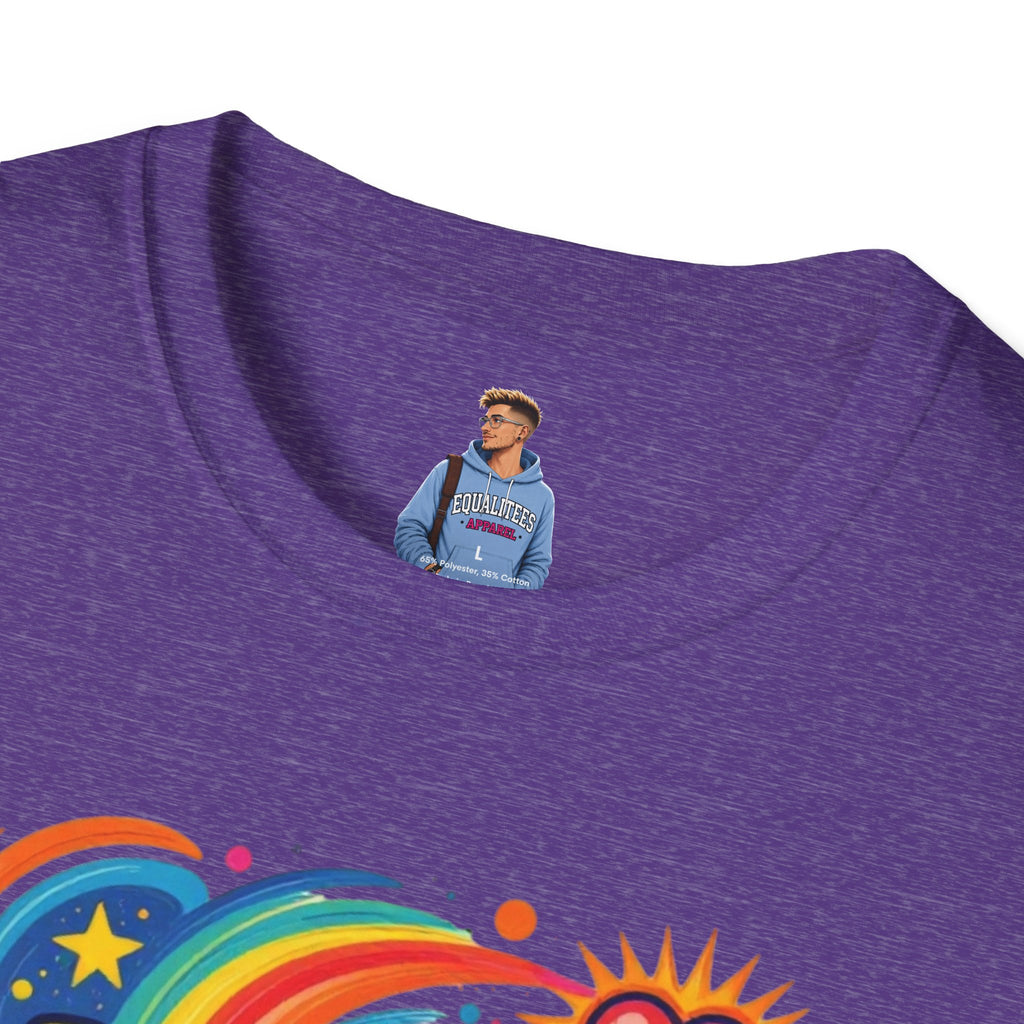 Love Is My Religion Retro Rainbow Graphic T-shirt
