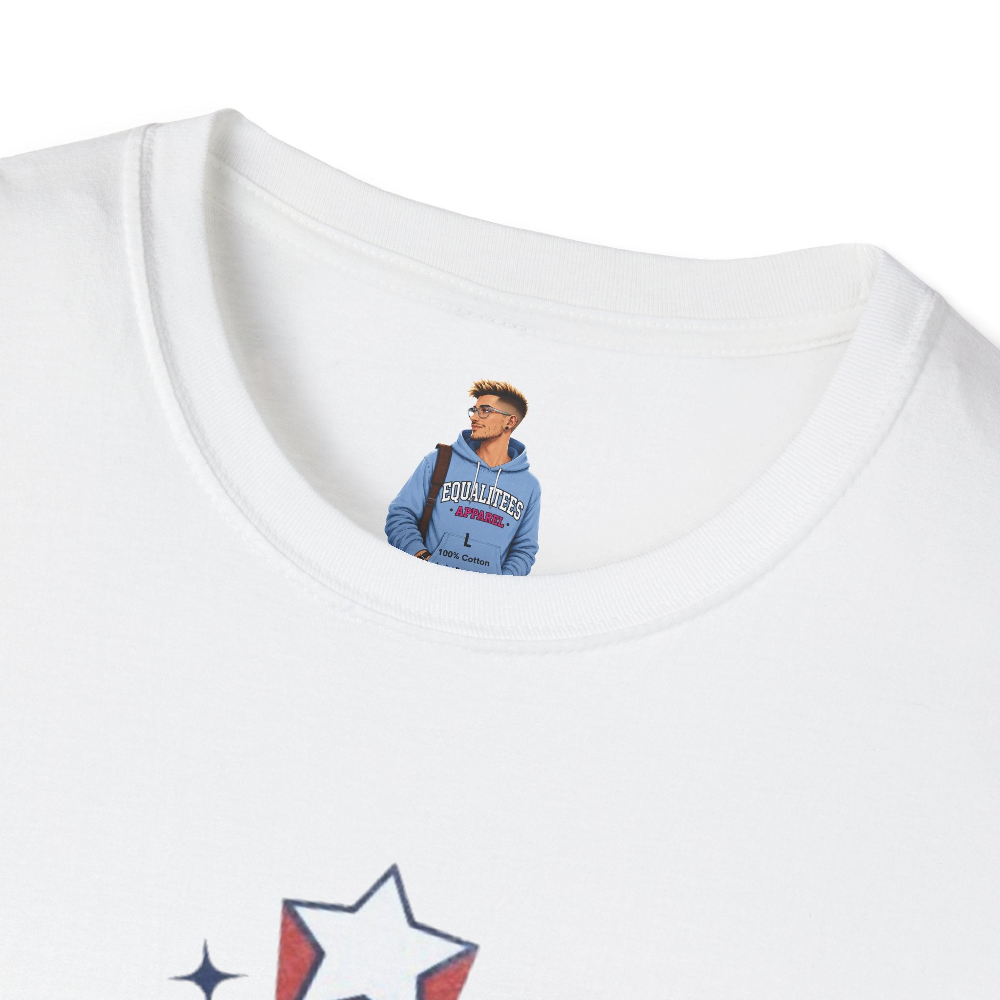 Camiseta unisex de estilo suave de los Patriotas Rojos de Americans Against MAGA