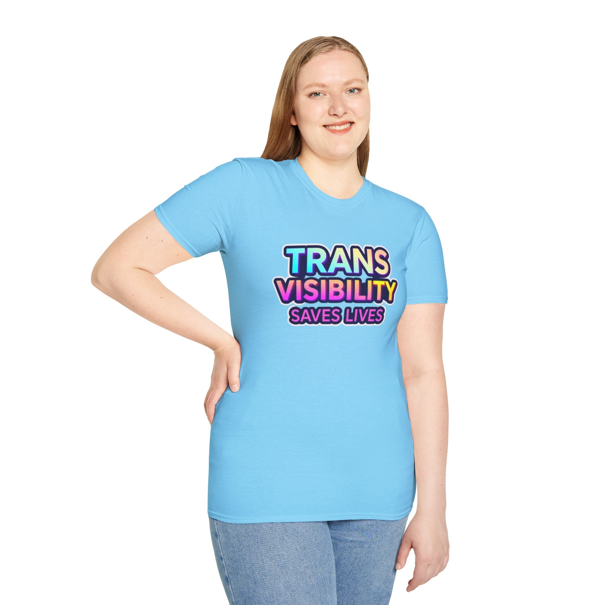 Trans Visibility Saves Lives Statement T-shirt